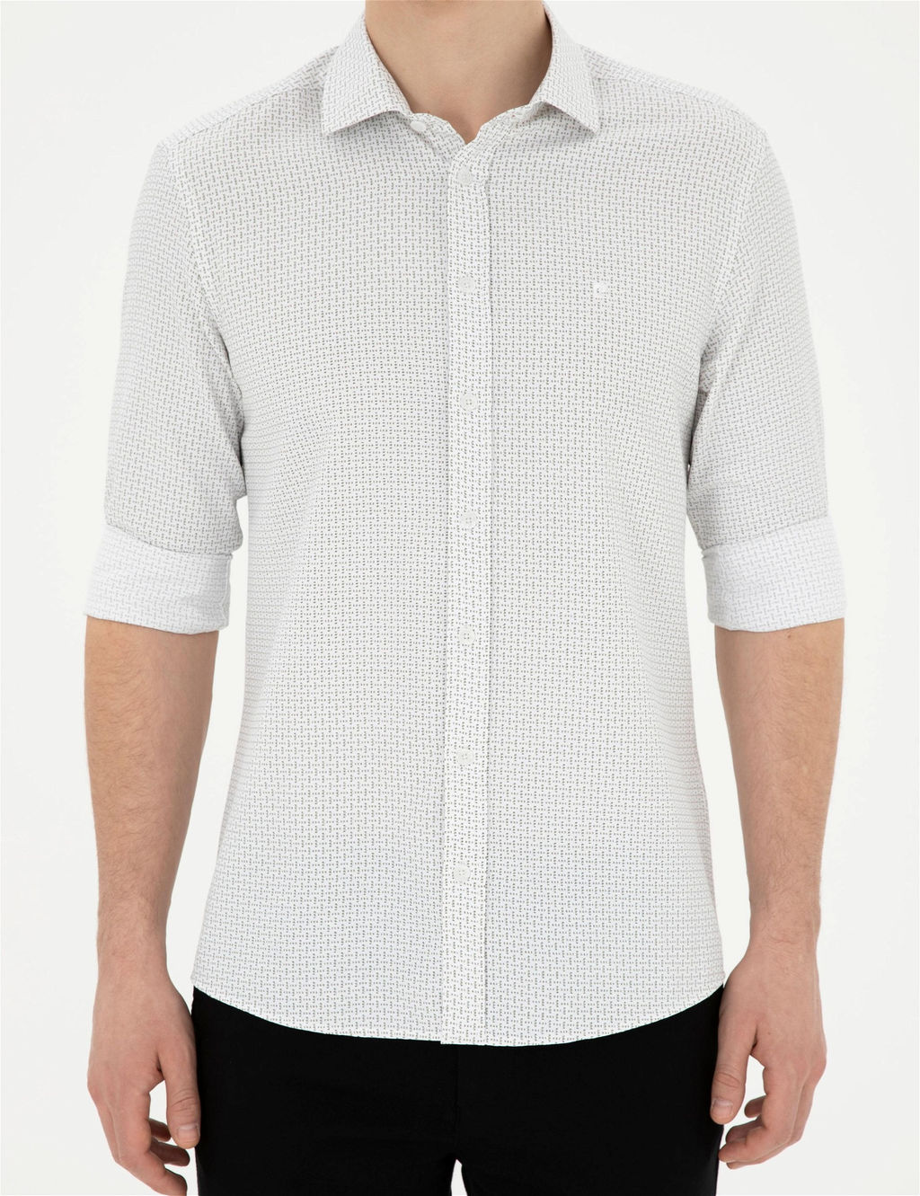 Ye_il Slim Fit Uzun Kollu G_mlek