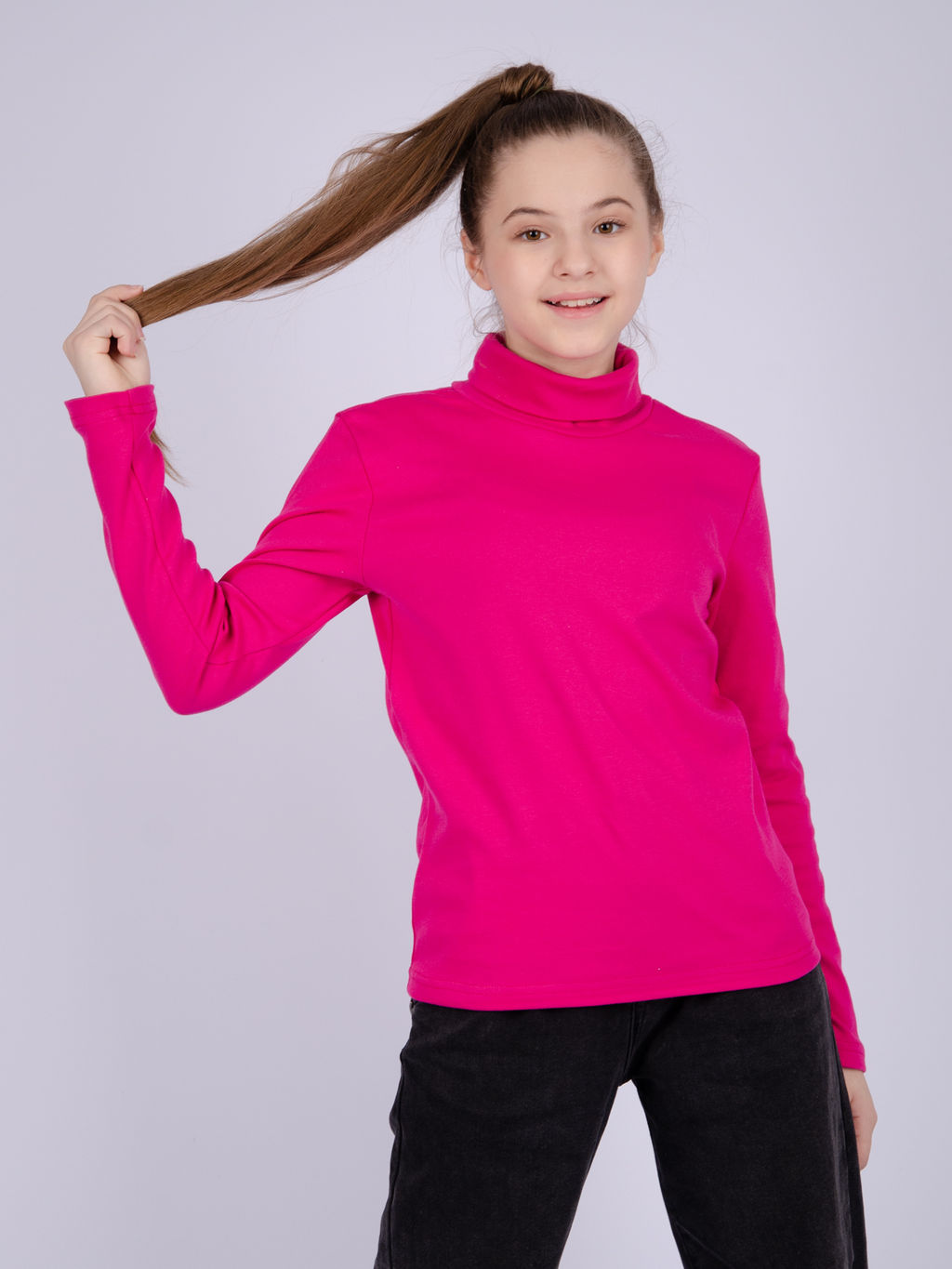 Водолазка ВД-7 малина, интерлок пенье  фото 2