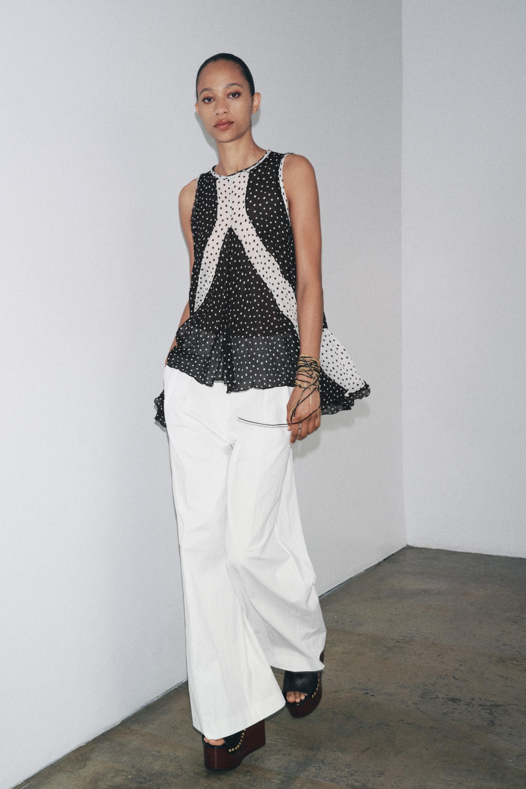 ZW COLLECTION POLKA DOT TOP