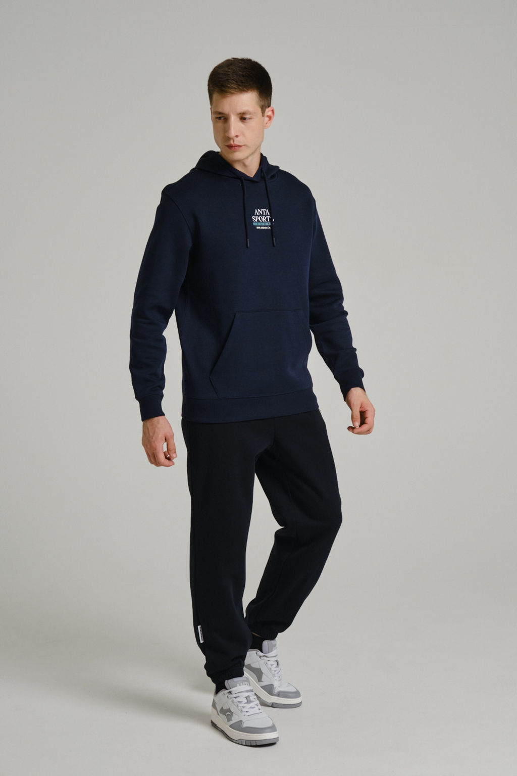 Брюки трикотажные утепленные Черный CLASSIC Knit Track Pants - Anta фото 7