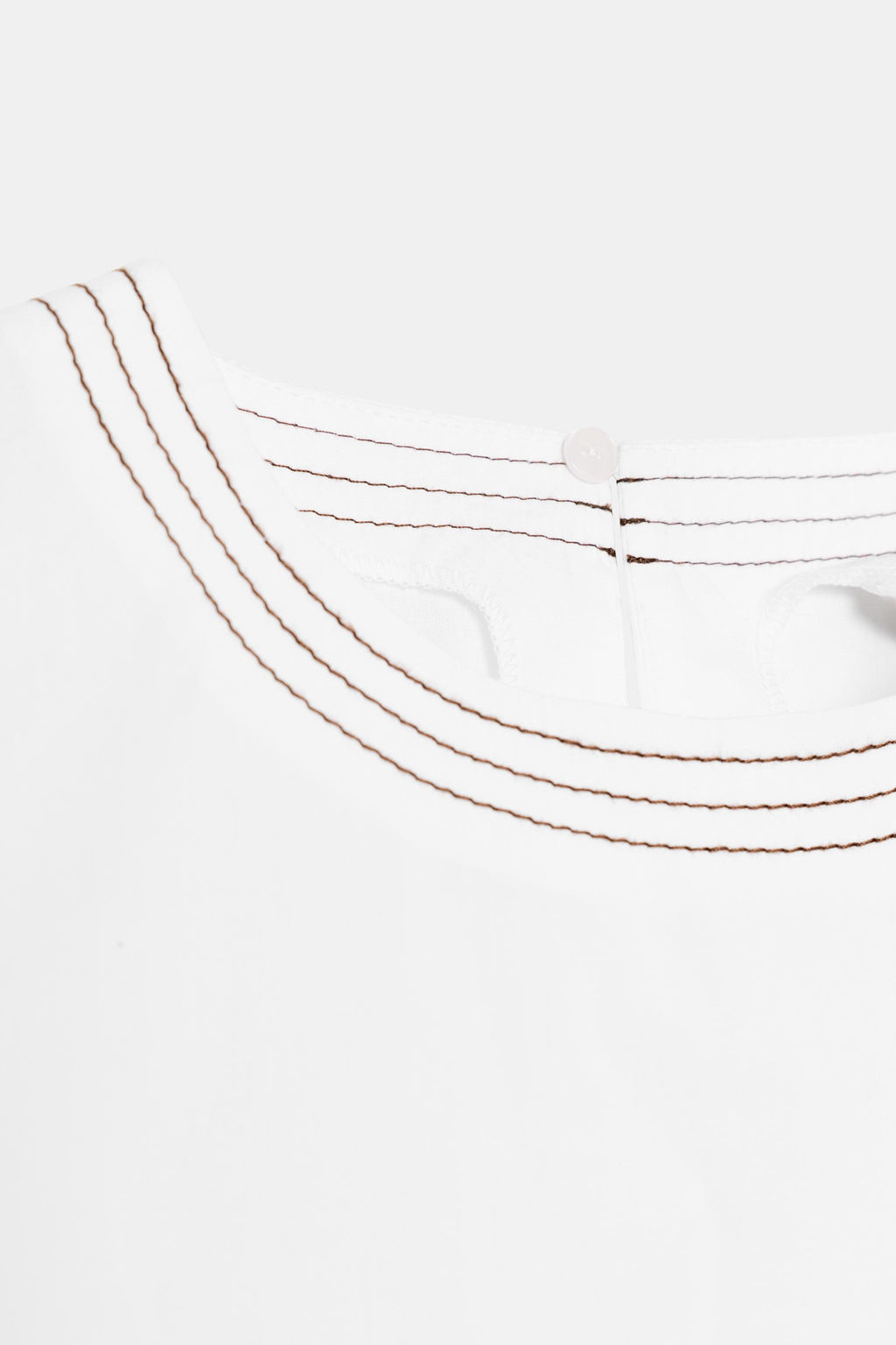 PUFF SLEEVE TOPSTITCH SHIRT - Zara фото 8