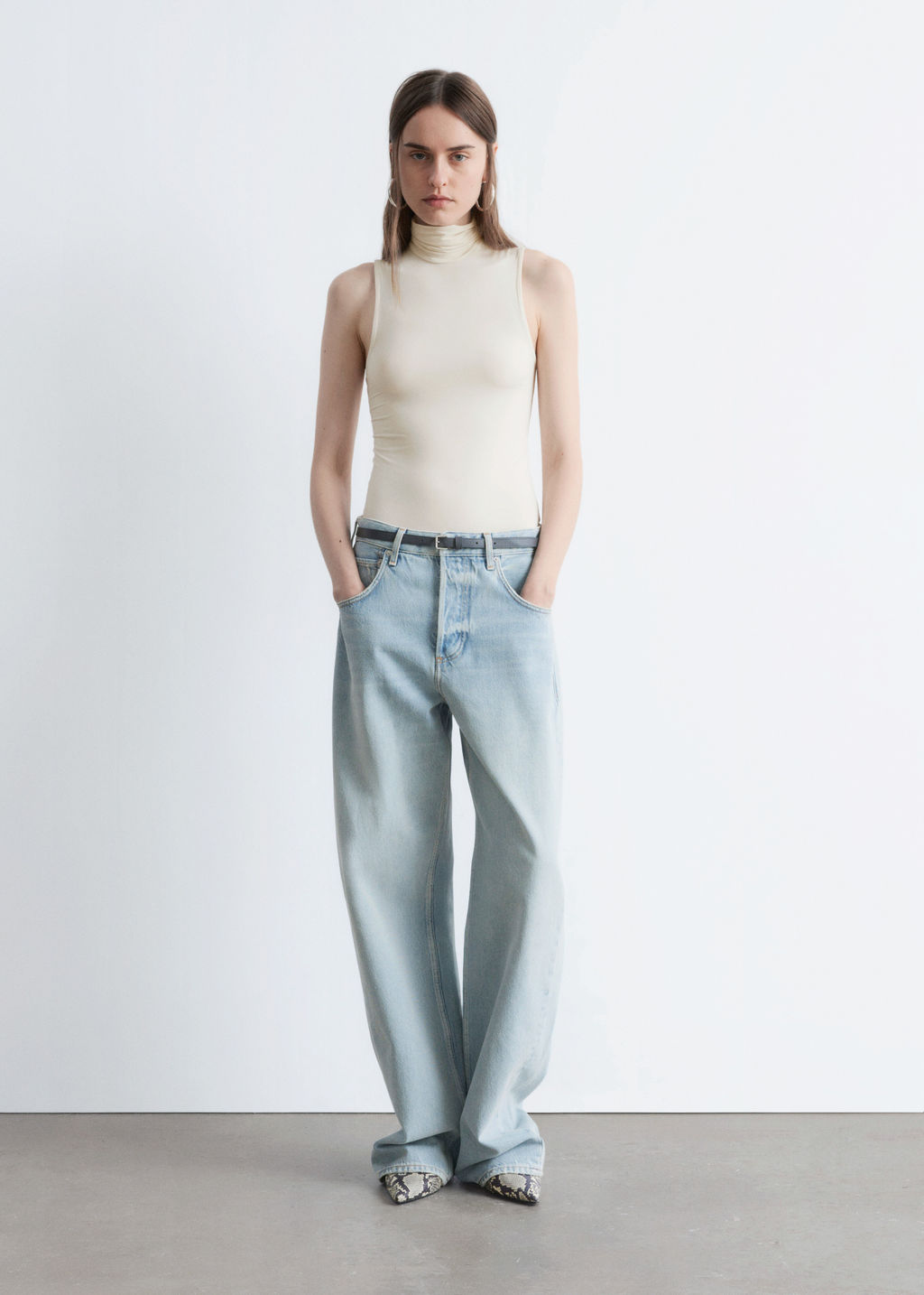 Top de cuello alto sin mangas - H&m фото 3