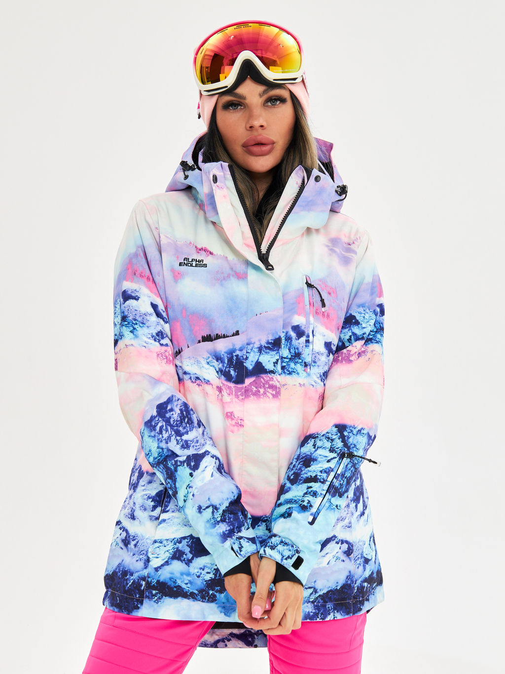 Женская горнолыжная сноубордическая куртка Alpha Endless Ultra Chaleur SNB 423/316_9 Разноцветный  фото 4