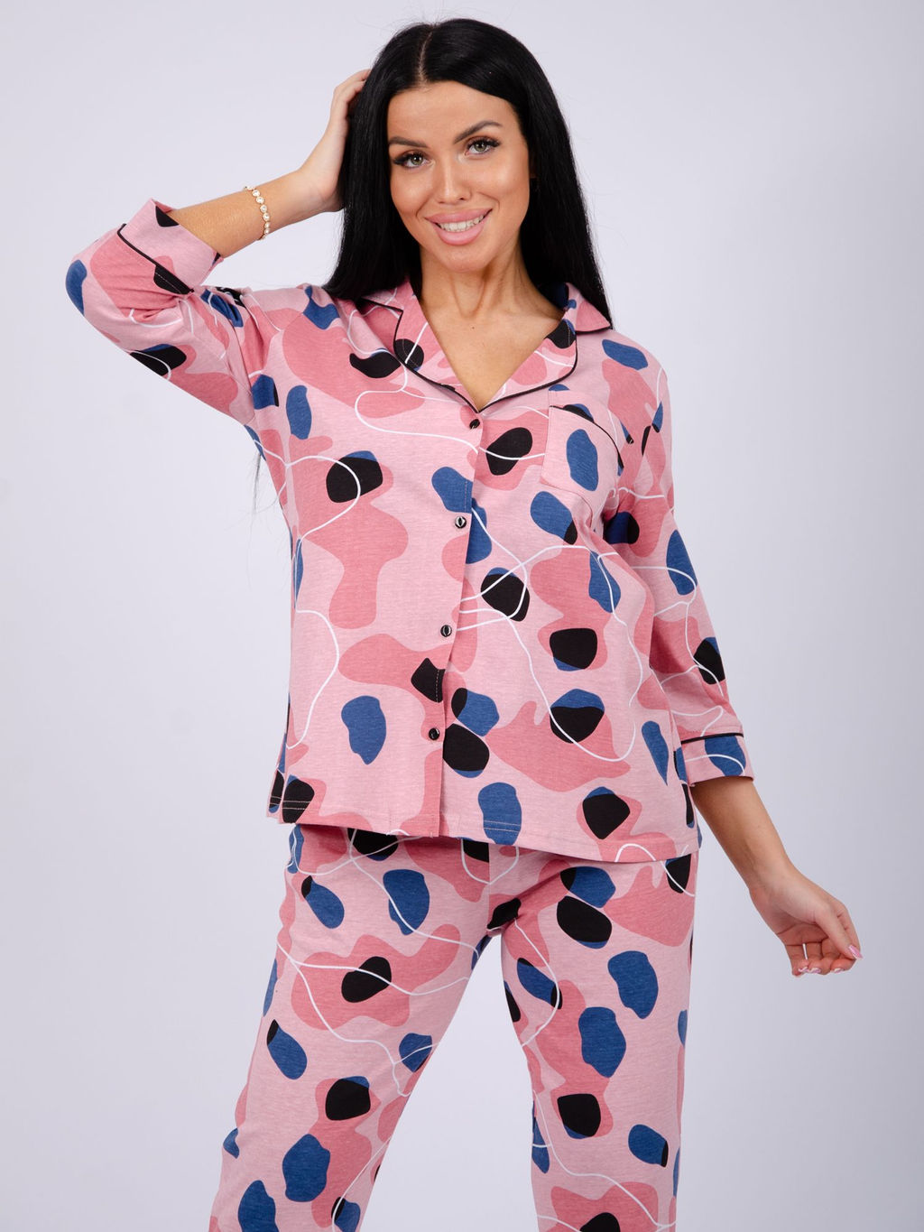 Пижама "Классика" пятна, трикотаж