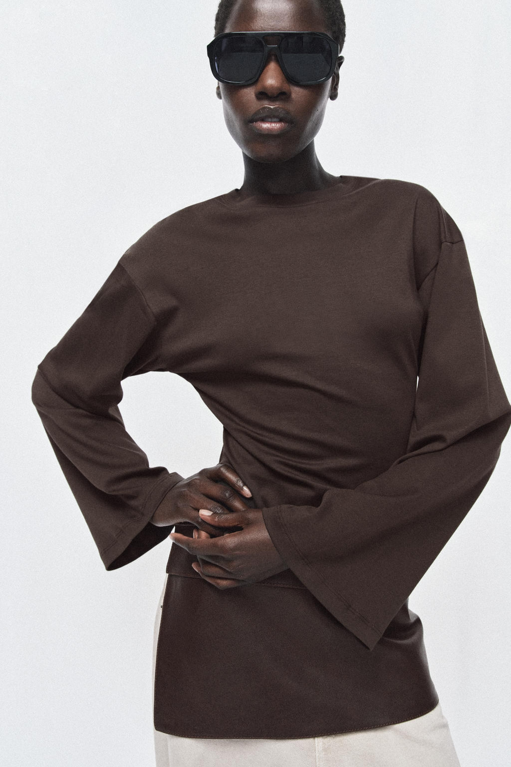 100% LEATHER SKIRT BELT - Zara фото 2