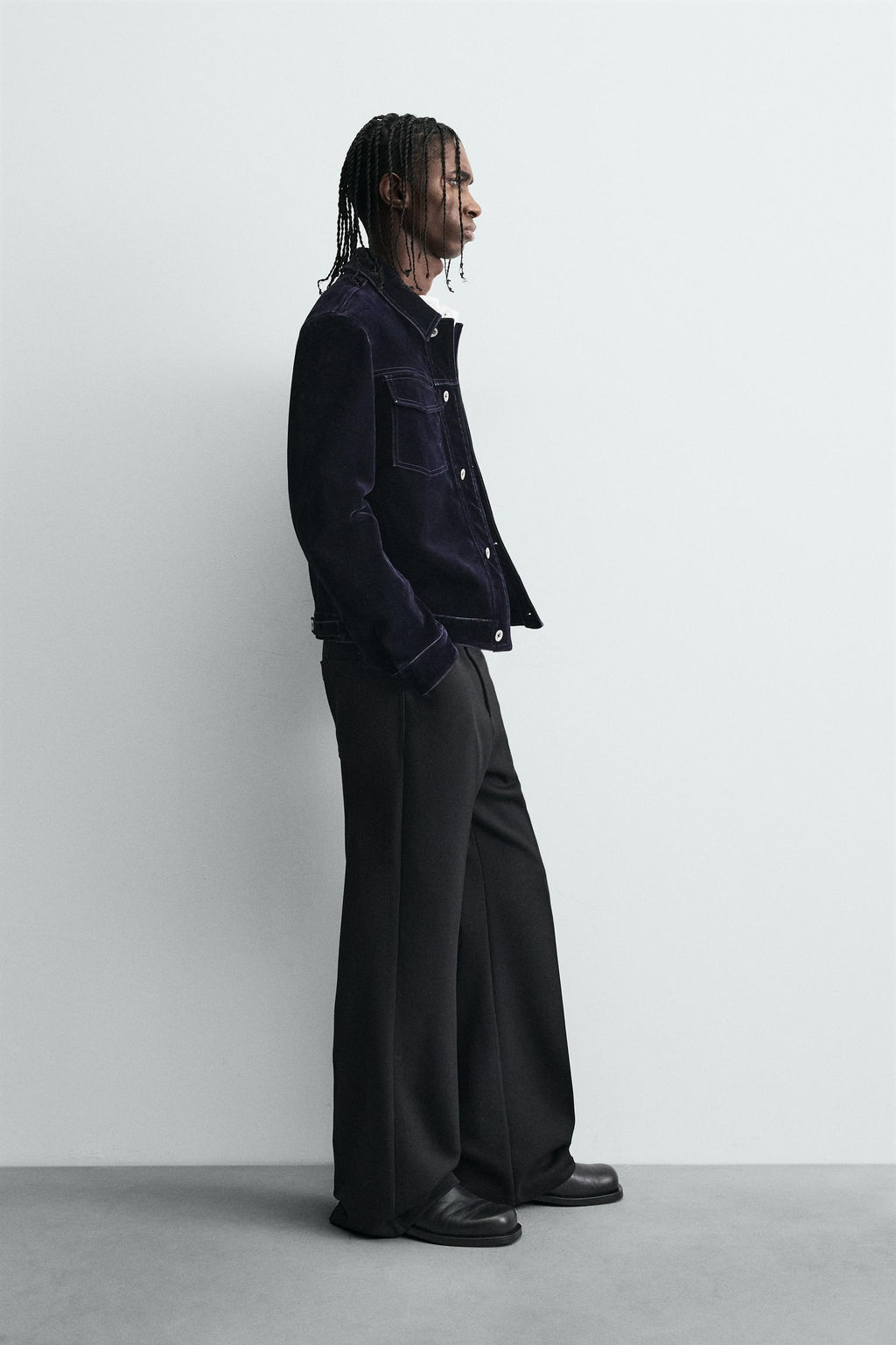 FLOCKED VELVET JACKET - Zara фото 4