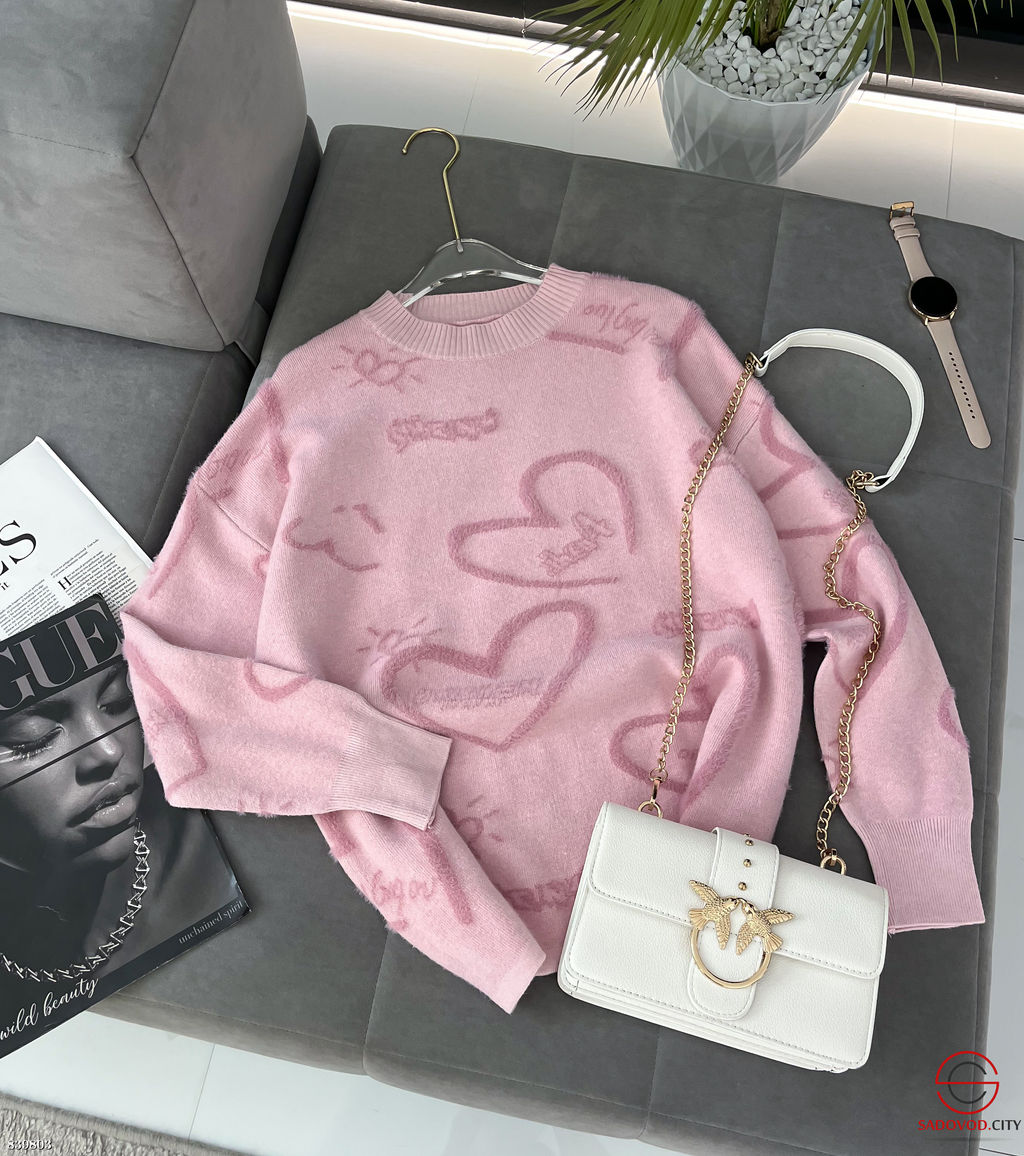 Кофта женская с сердечками - Bruno фото 6