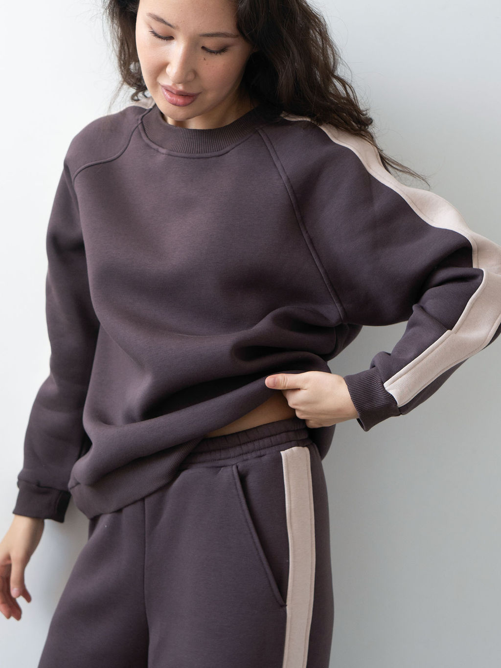 MY Свитшот жен. с/н с лампасами СН016  фото 36