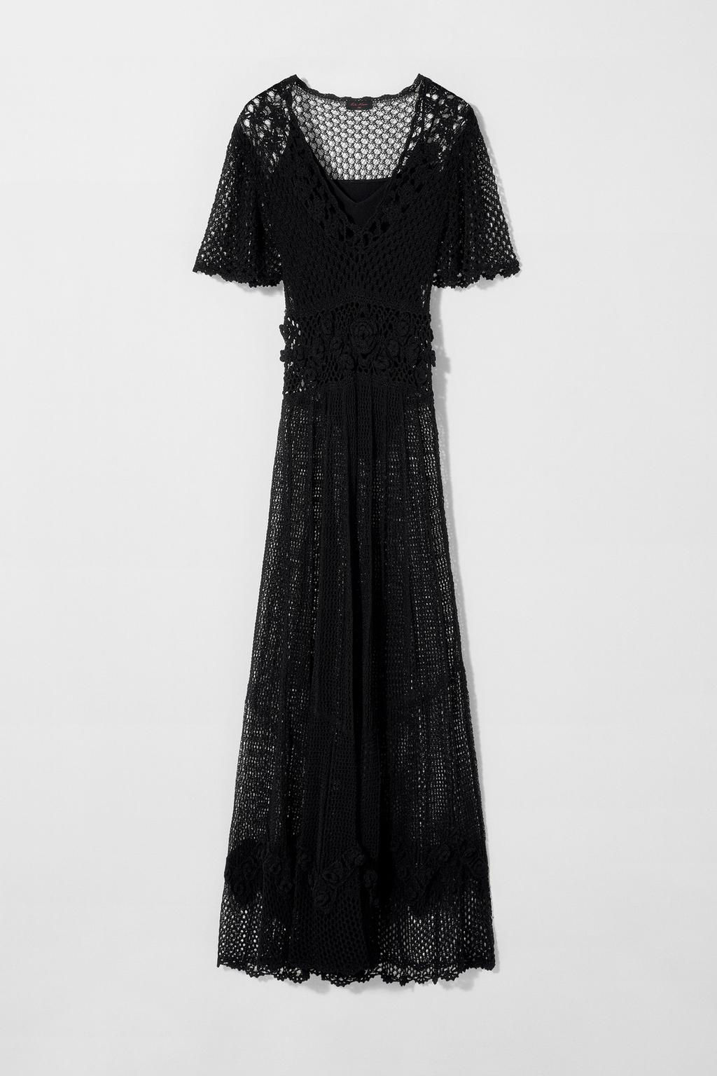 CROCHET KNIT DRESS KATE MOSS X ZARA  фото 2