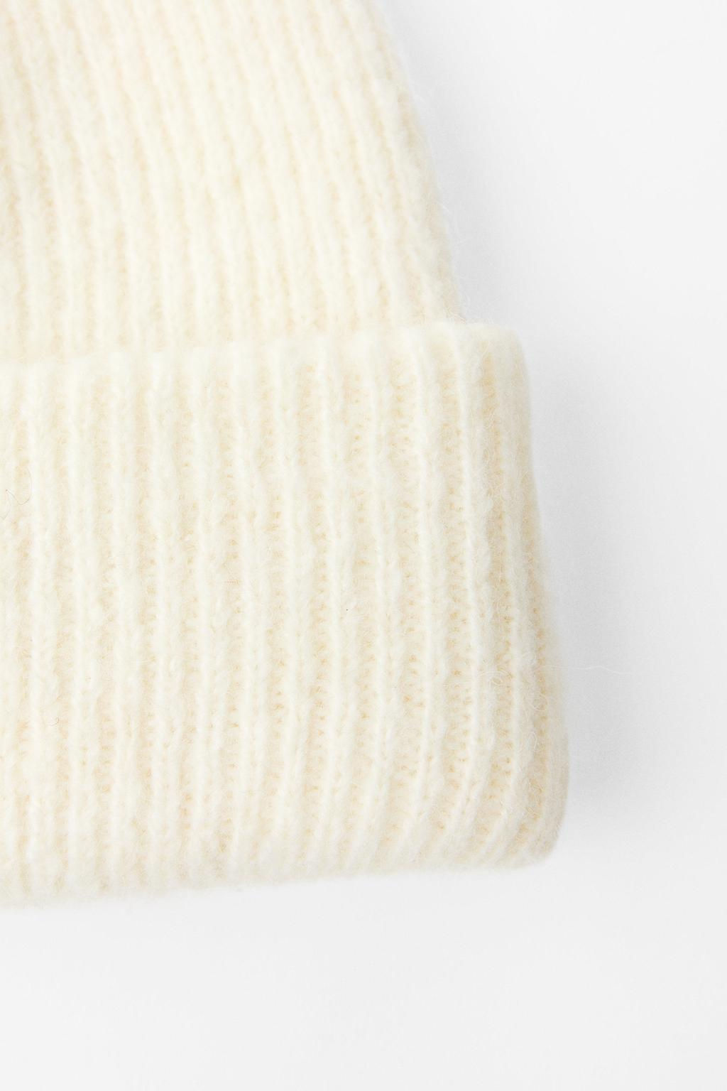 TURN-UP KNIT BEANIE - Zara фото 12