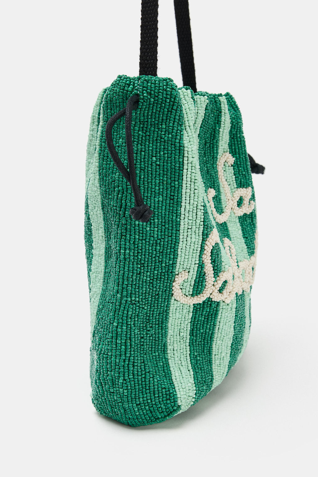 BOLSO SACA ABALORIOS / Verde - Zara фото 5