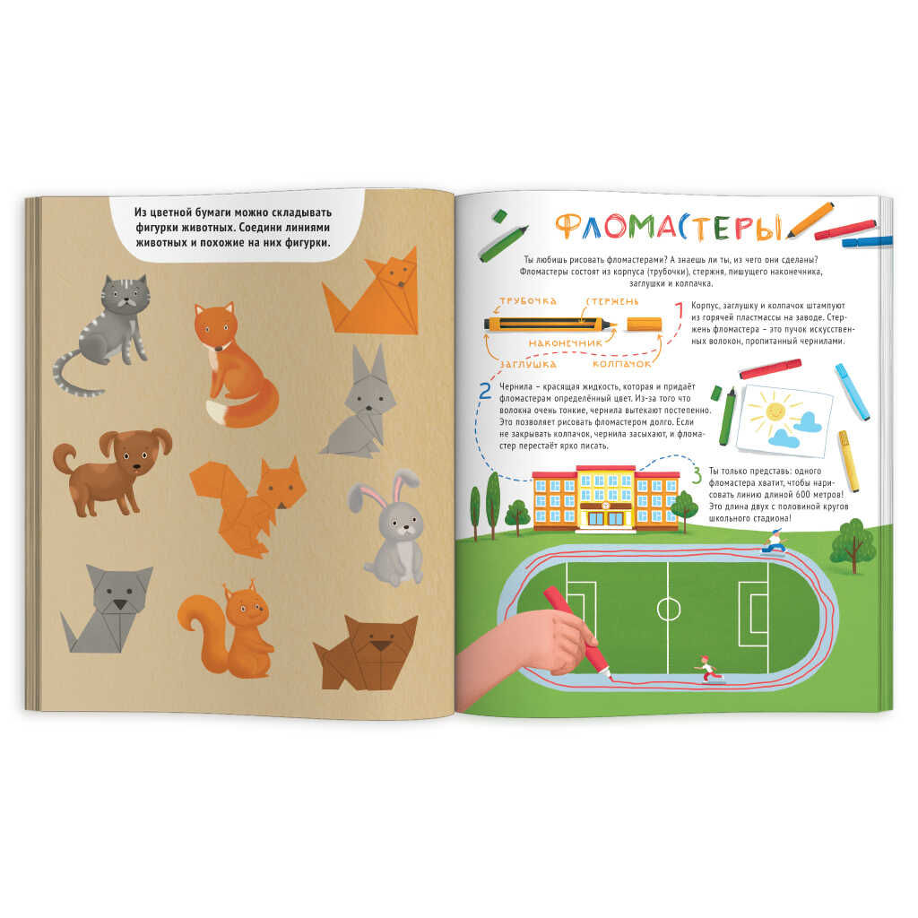 Книжка для детей. Серия "Почемучки" арт. 57929/ 10 ЧТО ИЗ ЧЕГО СДЕЛАНО /215х260 мм, 18 л., блок - офсет 100 г/м2, полноцветная печать, обл - мелованный картон 190 г/м2, Уф-лак,