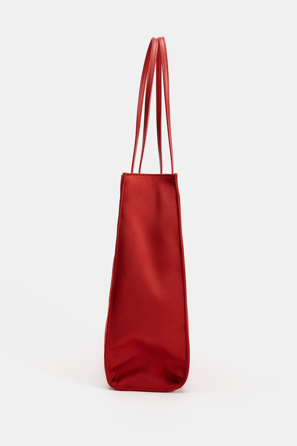 BOLSO SHOPPER SAT?N / Rojo