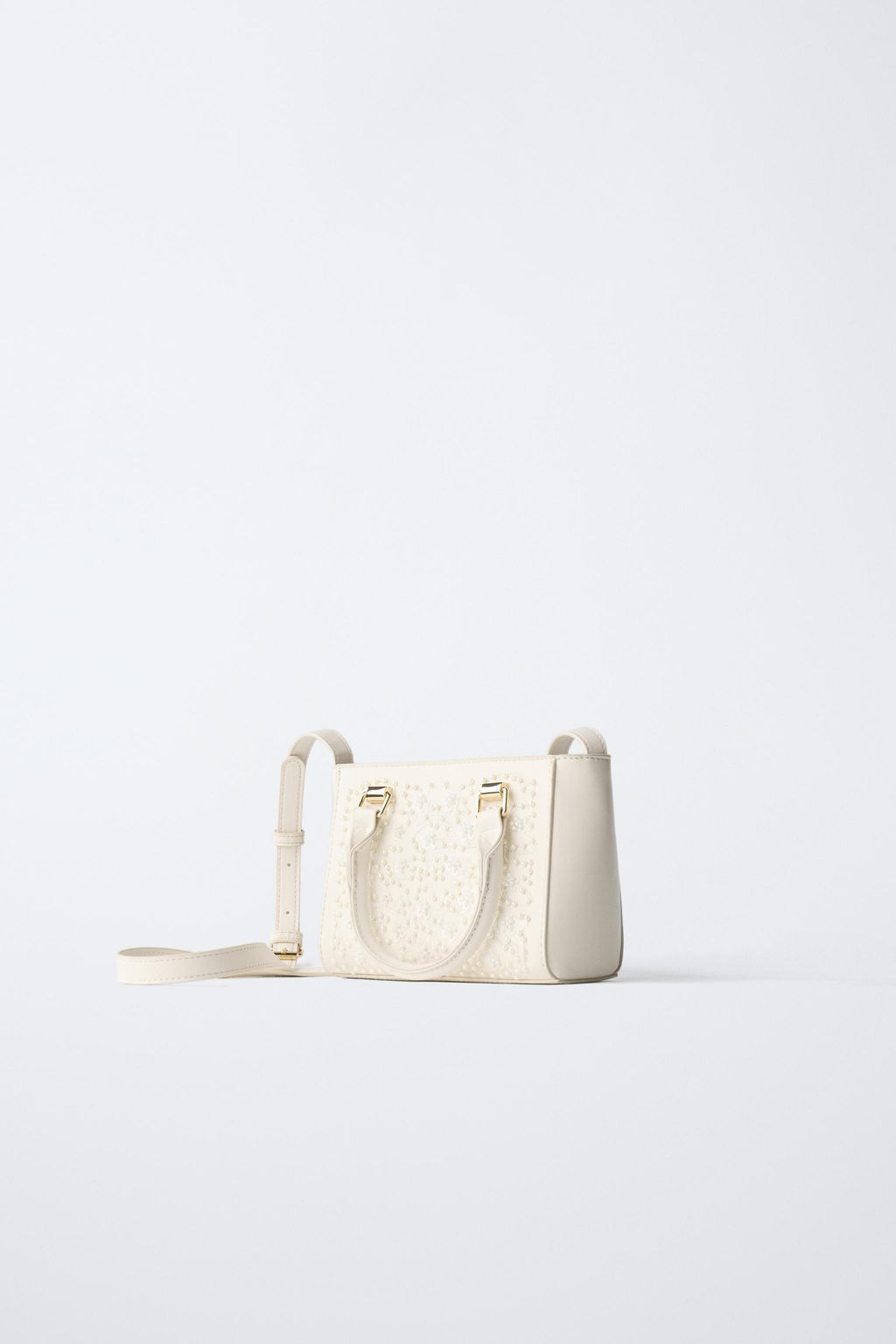 BOLSO BANDOLERA PERLITAS / Blanco - Zara фото 2