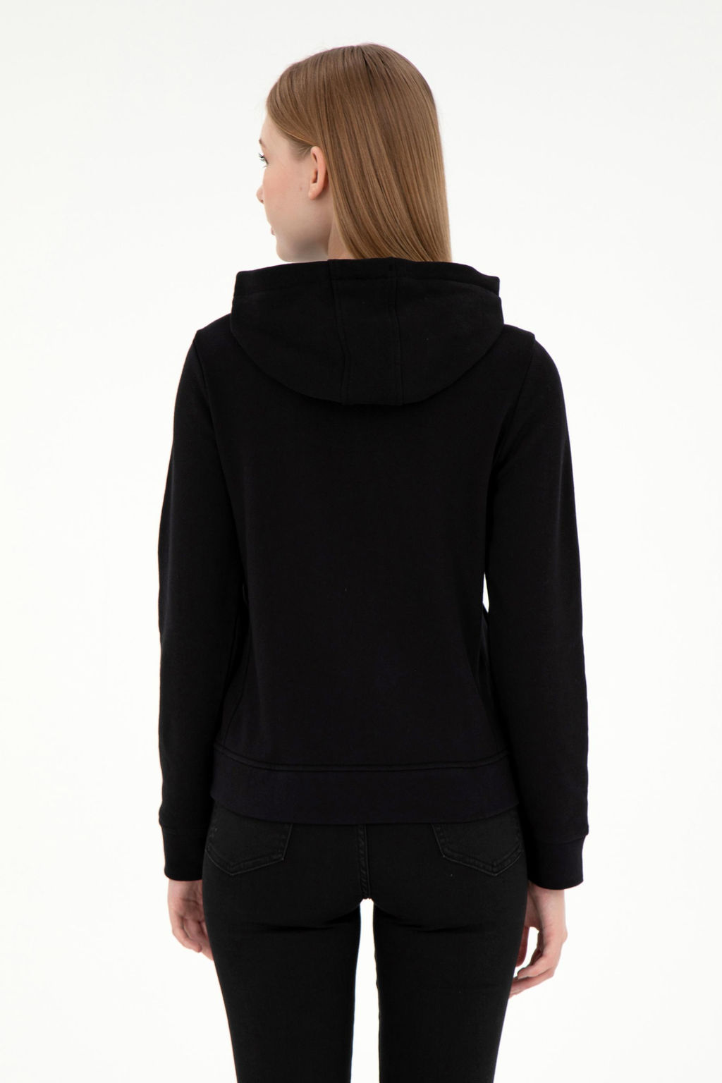 Kad_n Siyah Basic Sweatshirt Sepette S_rpriz _ndirim - U.s. polo assn фото 5