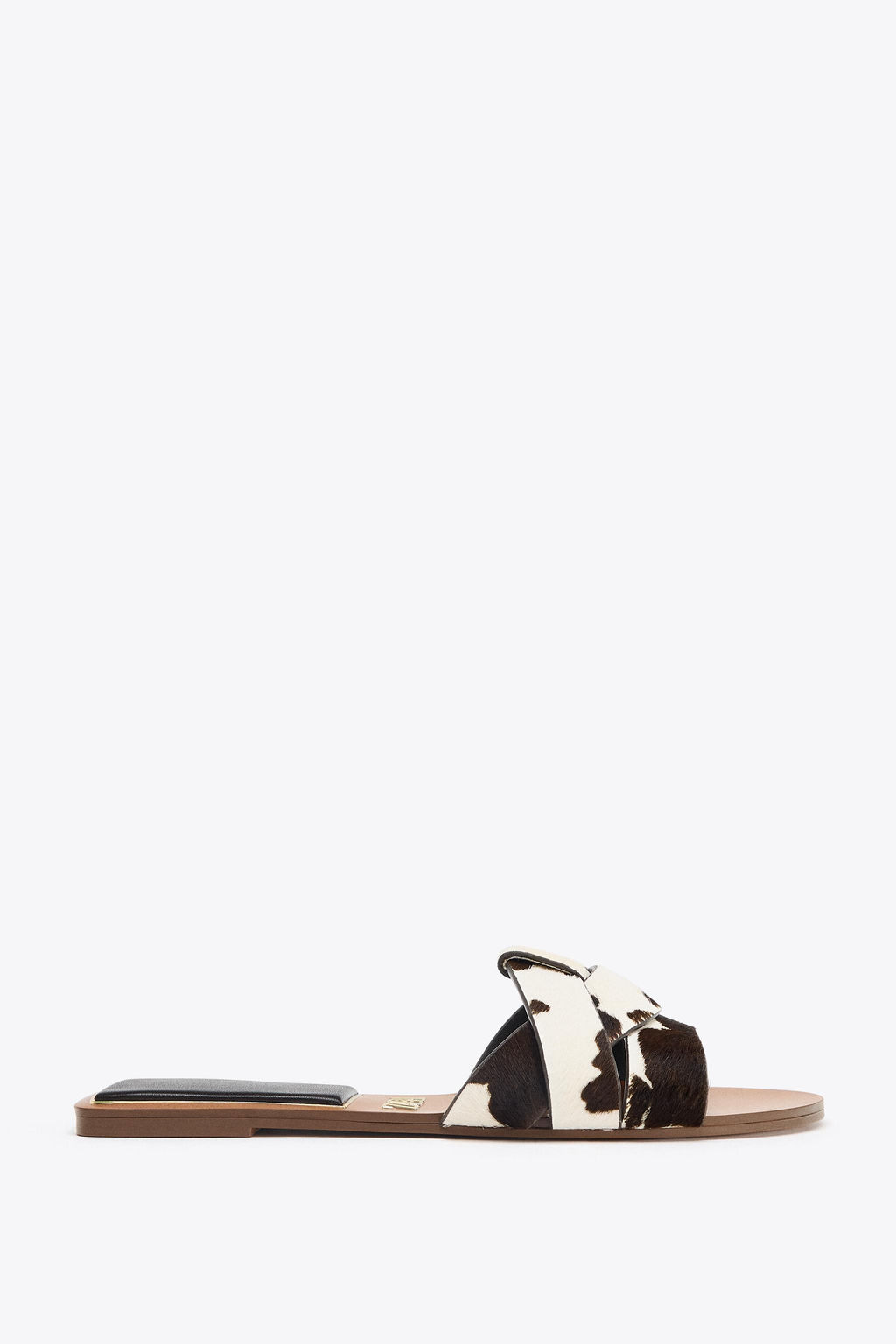 LEATHER FLAT SANDALS - Zara фото 4