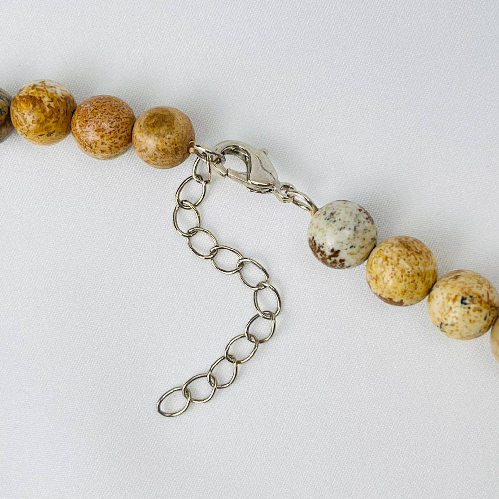 Бусы из Яшмы песочной