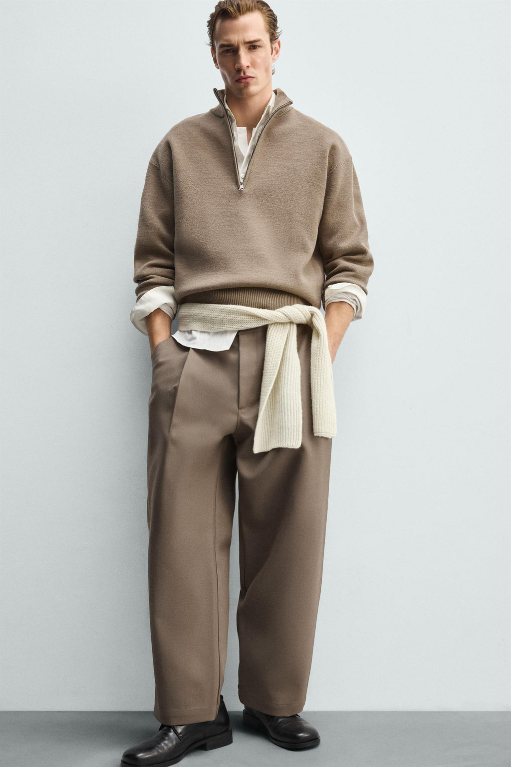 JERSEY CUELLO CREMALLERA / Beige - Zara фото 7