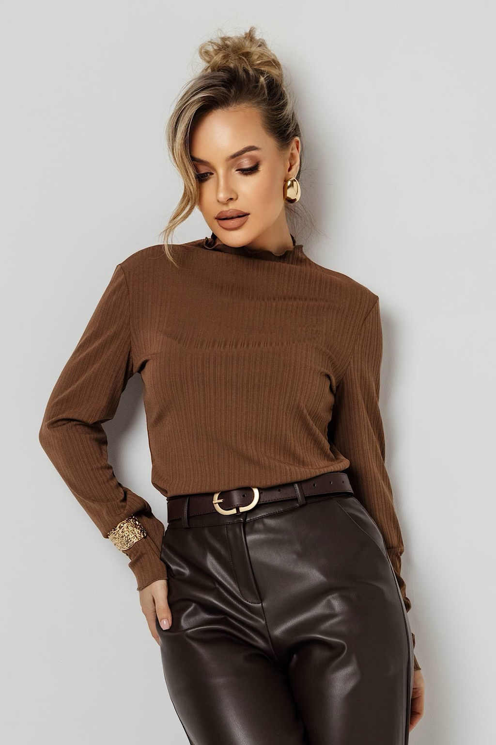 Блузка женская 4481/01/Коричневый