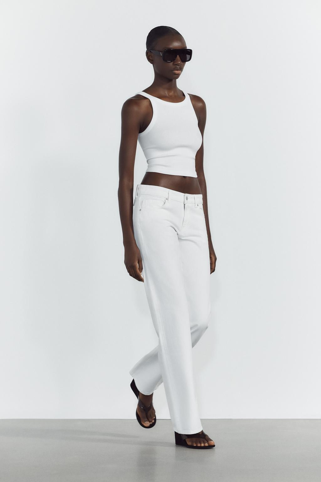 TRF WIDE-LEG LOW-RISE JEANS - Zara фото 9