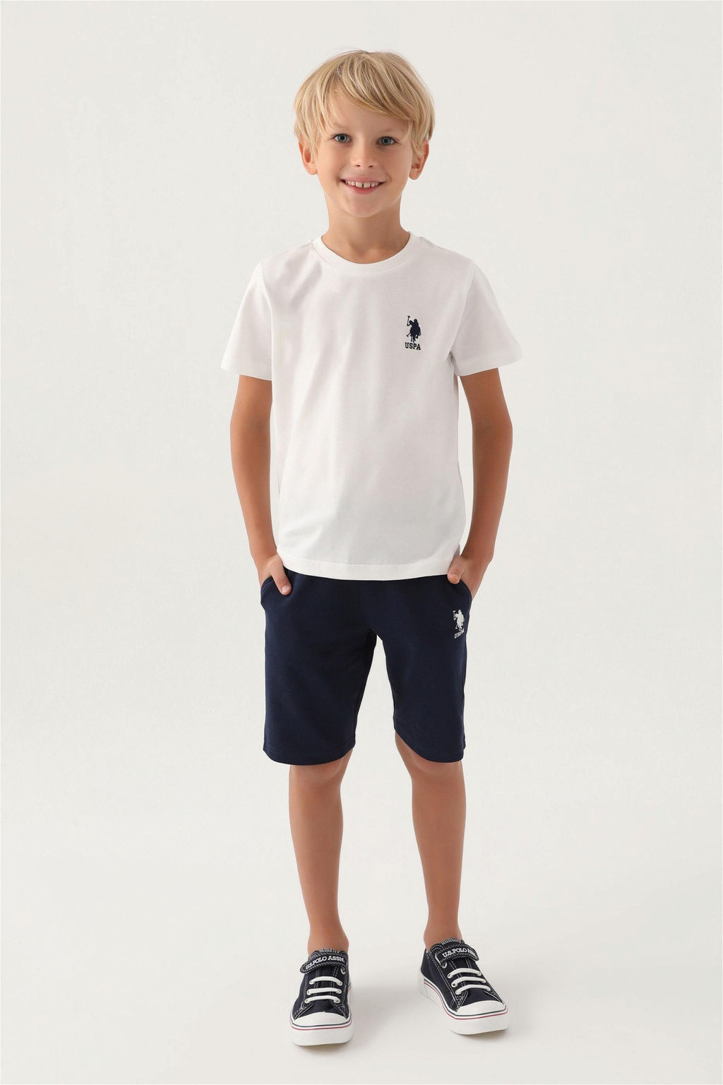 Кремовый пижамный комплект для мальчика - U.s. polo assn фото 3