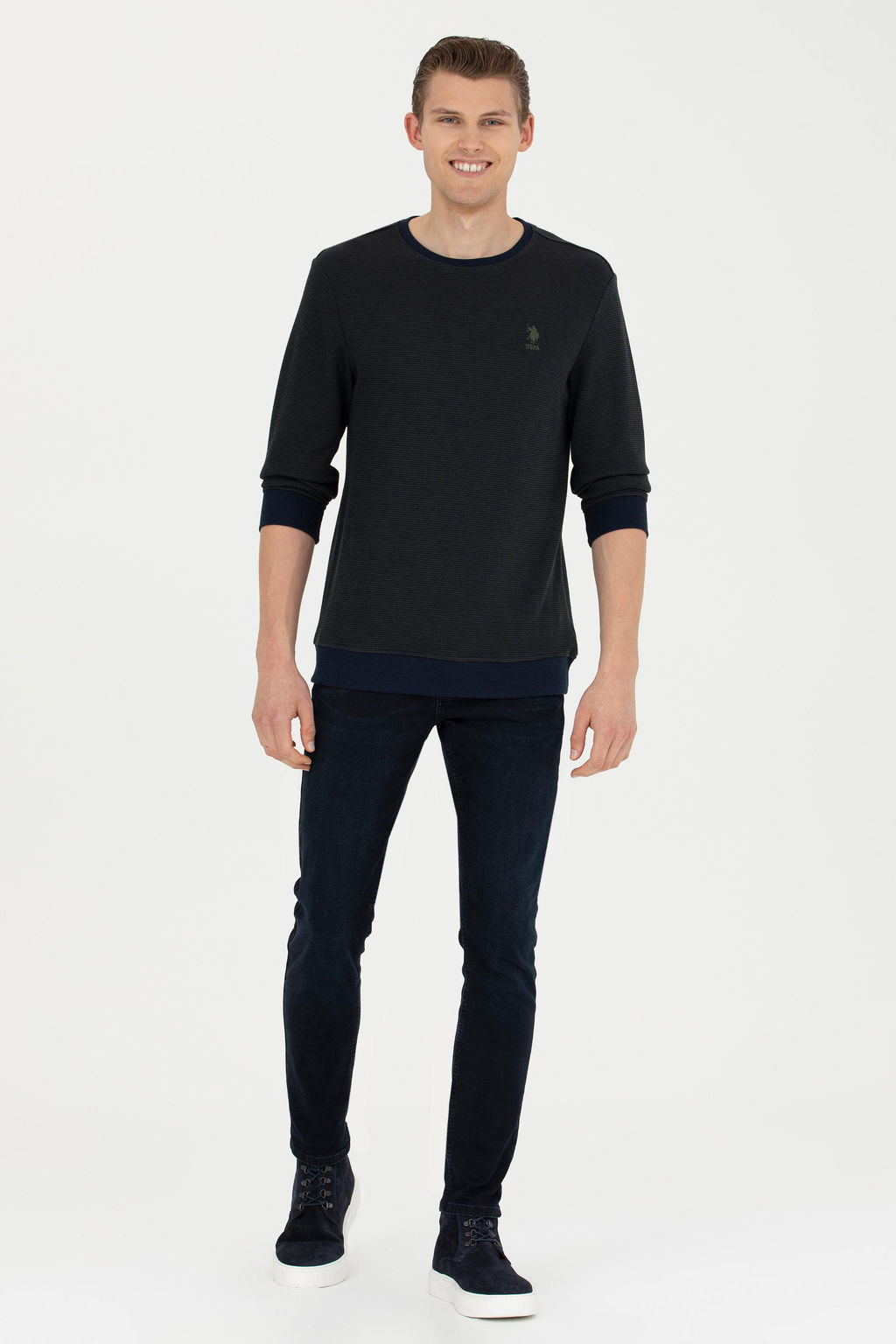 U. S. Polo Assn / Мужской темно-синий свитшот - U.s. polo assn фото 18
