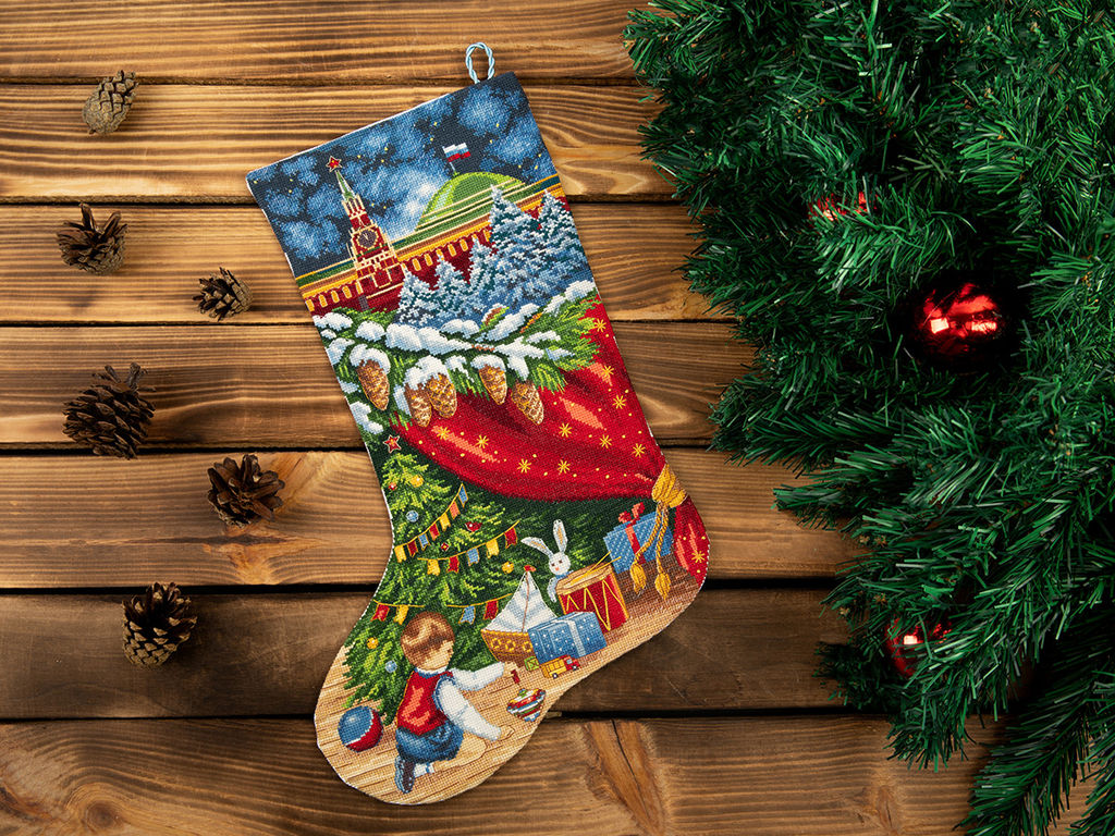 Набор для вышивания PANNA PR-7252 Сапожок с Кремлем 26 х 40.5 см