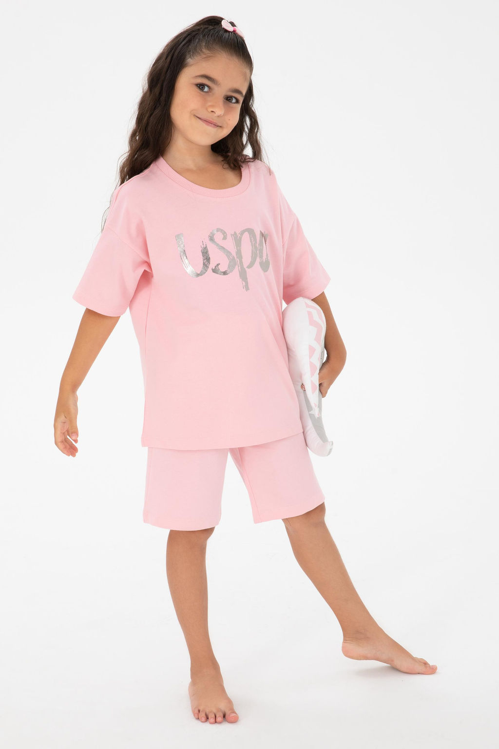 K_z _ocuk Somon Pijama Tak_m_ Sepette S_rpriz _ndirim - U.s. polo assn фото 7