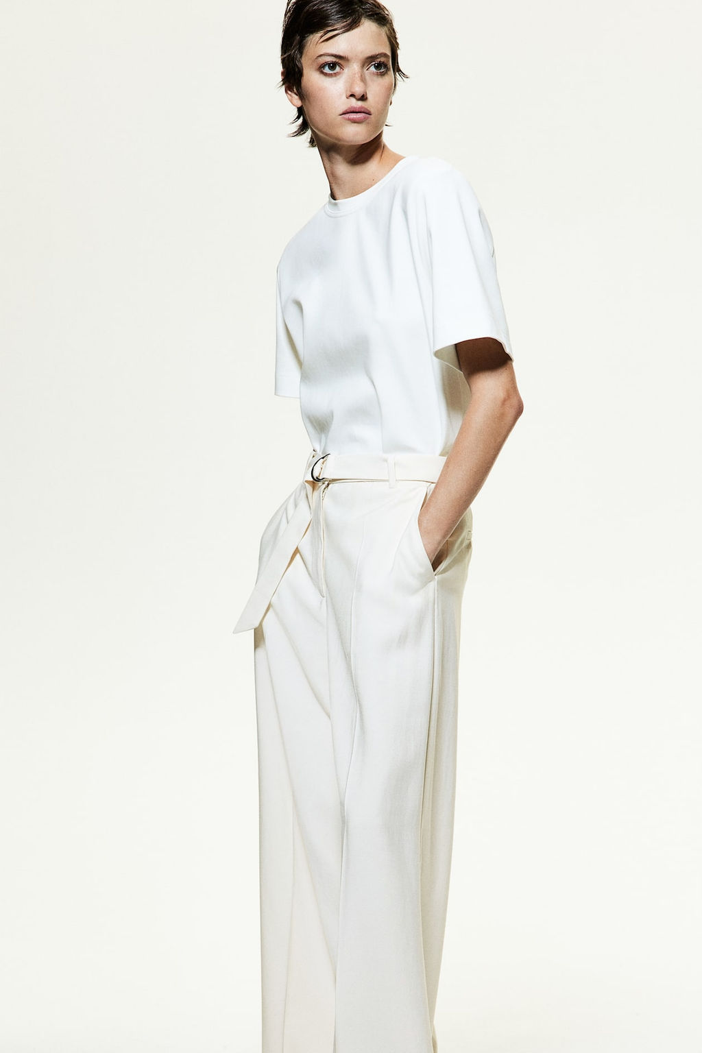 Pantalon amplio con cinturon - H&m фото 3