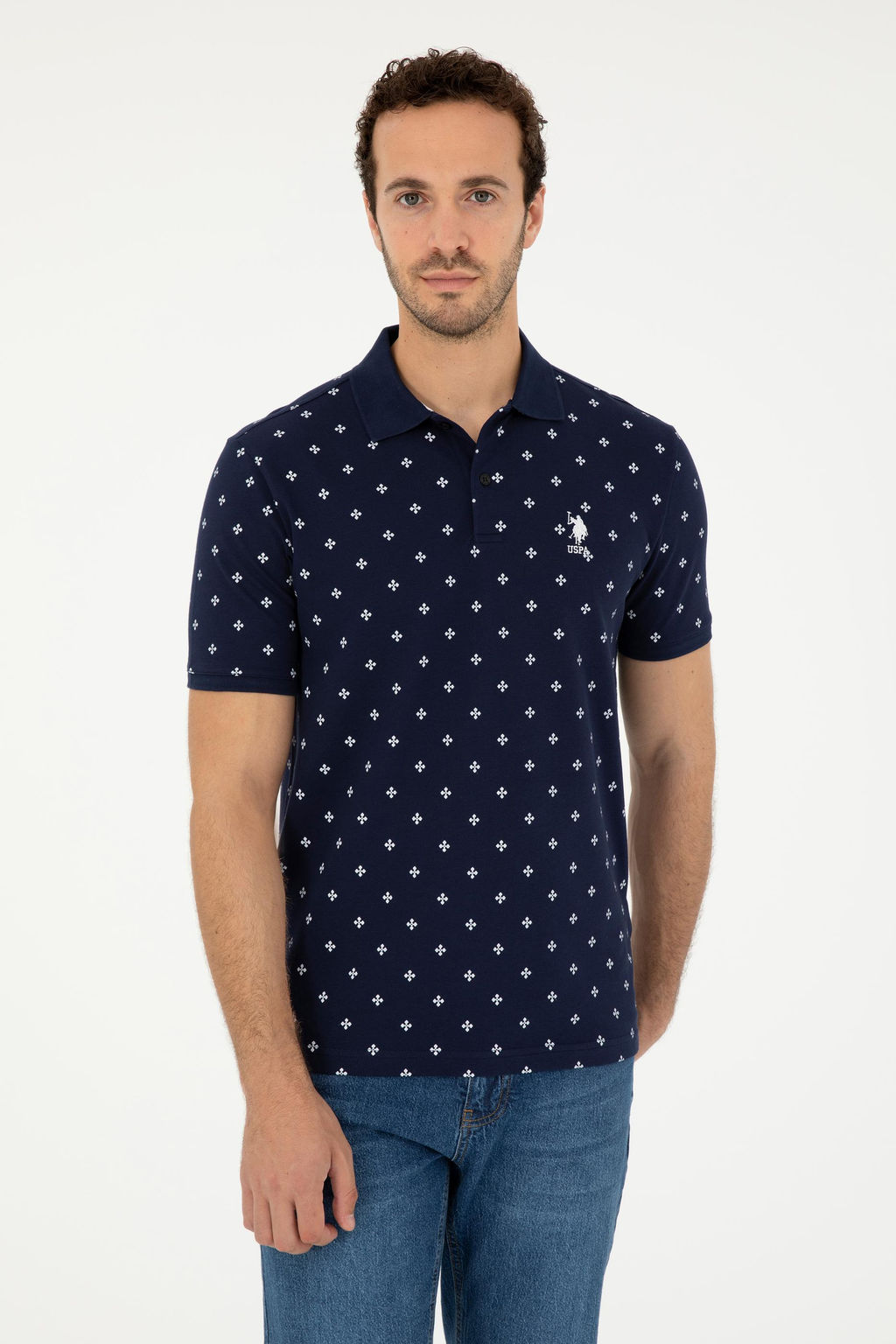 Мужская темно-синяя футболка Неожиданная скидка в корзине - U.s. polo assn фото 10
