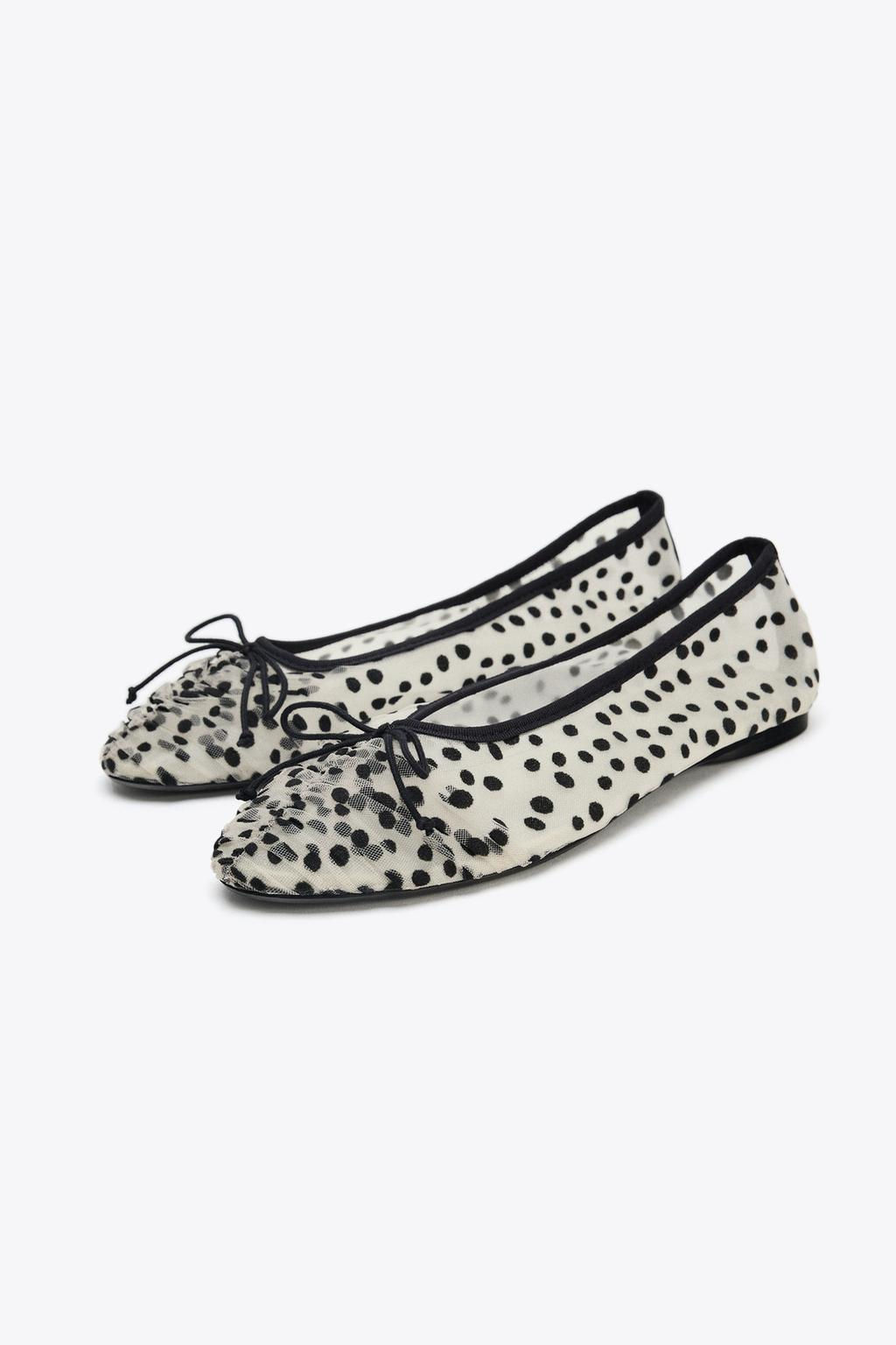 MESH BALLERINA WITH BOW - Zara фото 3