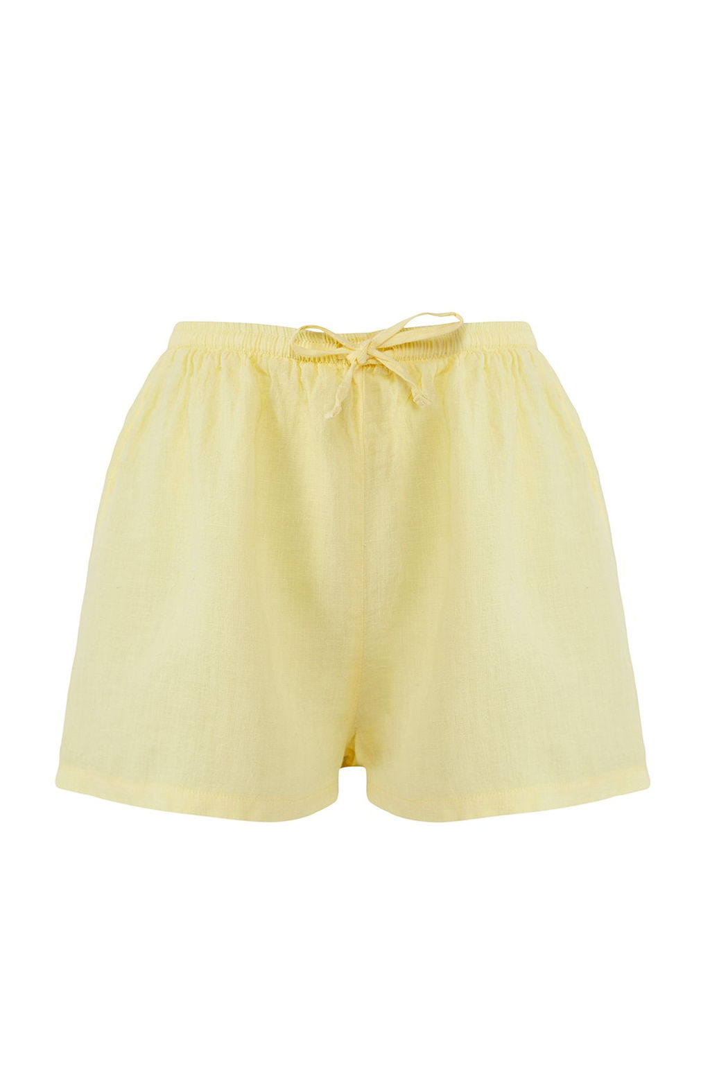 TRENDYOLMILLA Siyah Dokuma %100 Keten Plaj Sort TBESS25SR00013  фото 11