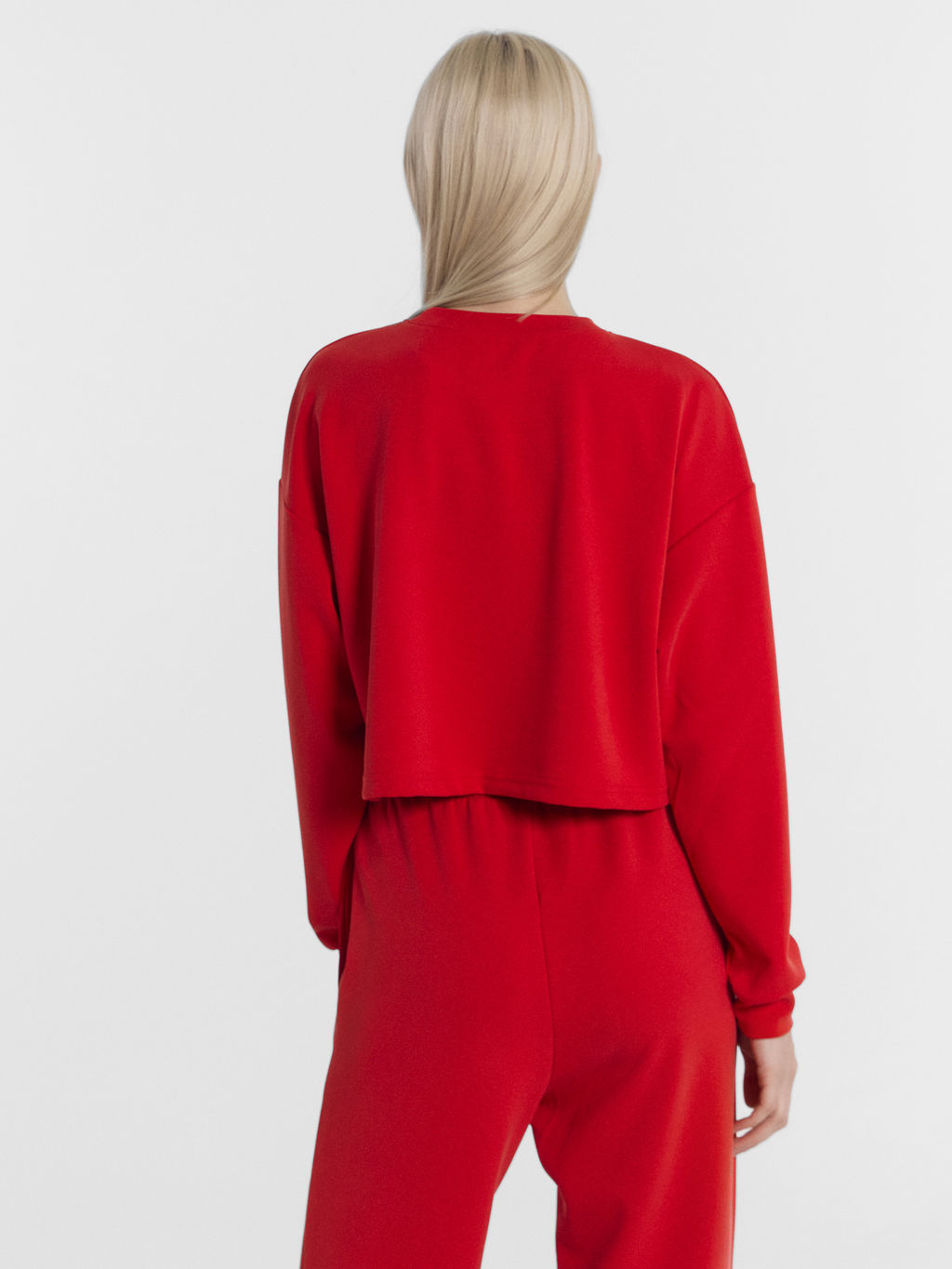 Комплект женский (джемпер, брюки) в красном цвете красный 192543 - Mark formelle фото 5