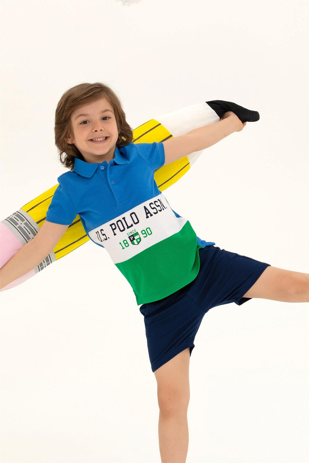 Зеленая футболка с воротником-поло для мальчика Неожиданная скидка в корзине - U.s. polo assn фото 3