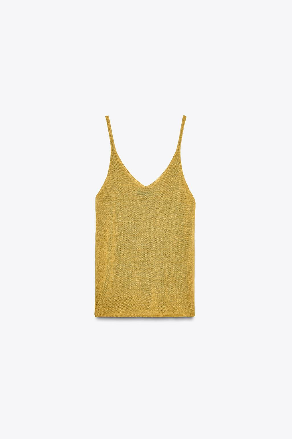 LINEN BLEND KNIT TOP - Zara фото 4