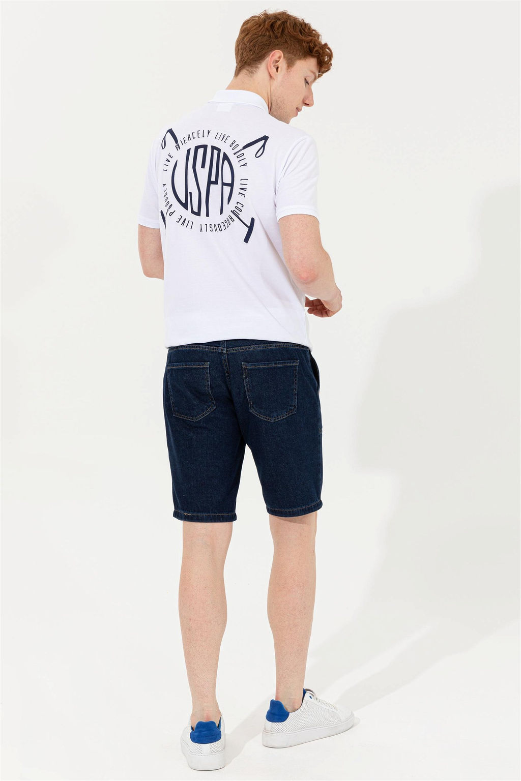 U. S. Polo Assn Мужские темно-синие джинсовые шорты - U.s. polo assn фото 12