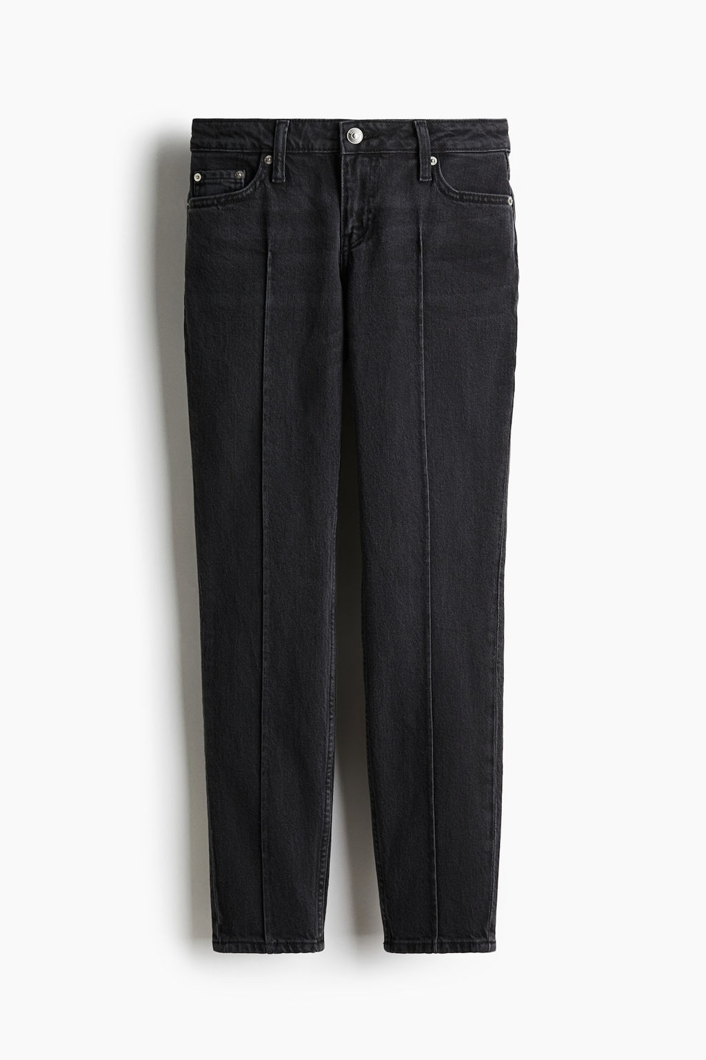 Slim Straight Low Ankle Jeans - H&m фото 5