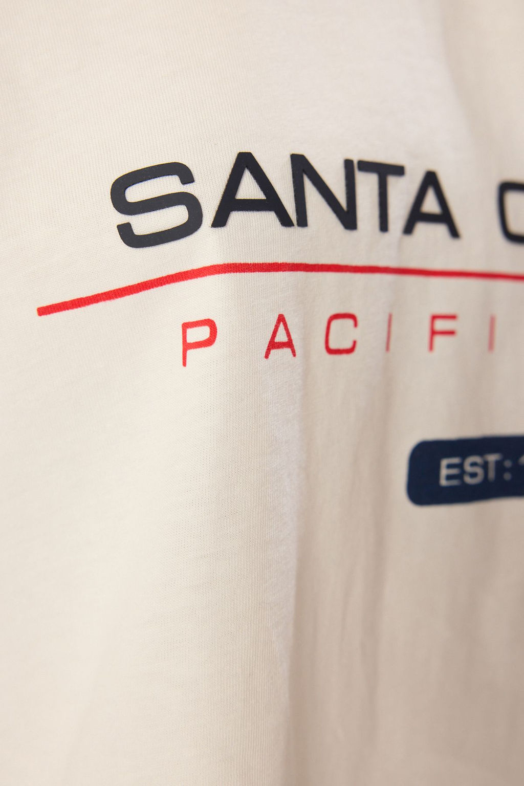 Ekru %100 Kal?n Pamuklu Relaxed/Rahat Kal?p Yuksek Slogan Bask?l? Orme T-Shirt TWOSS25TS00079