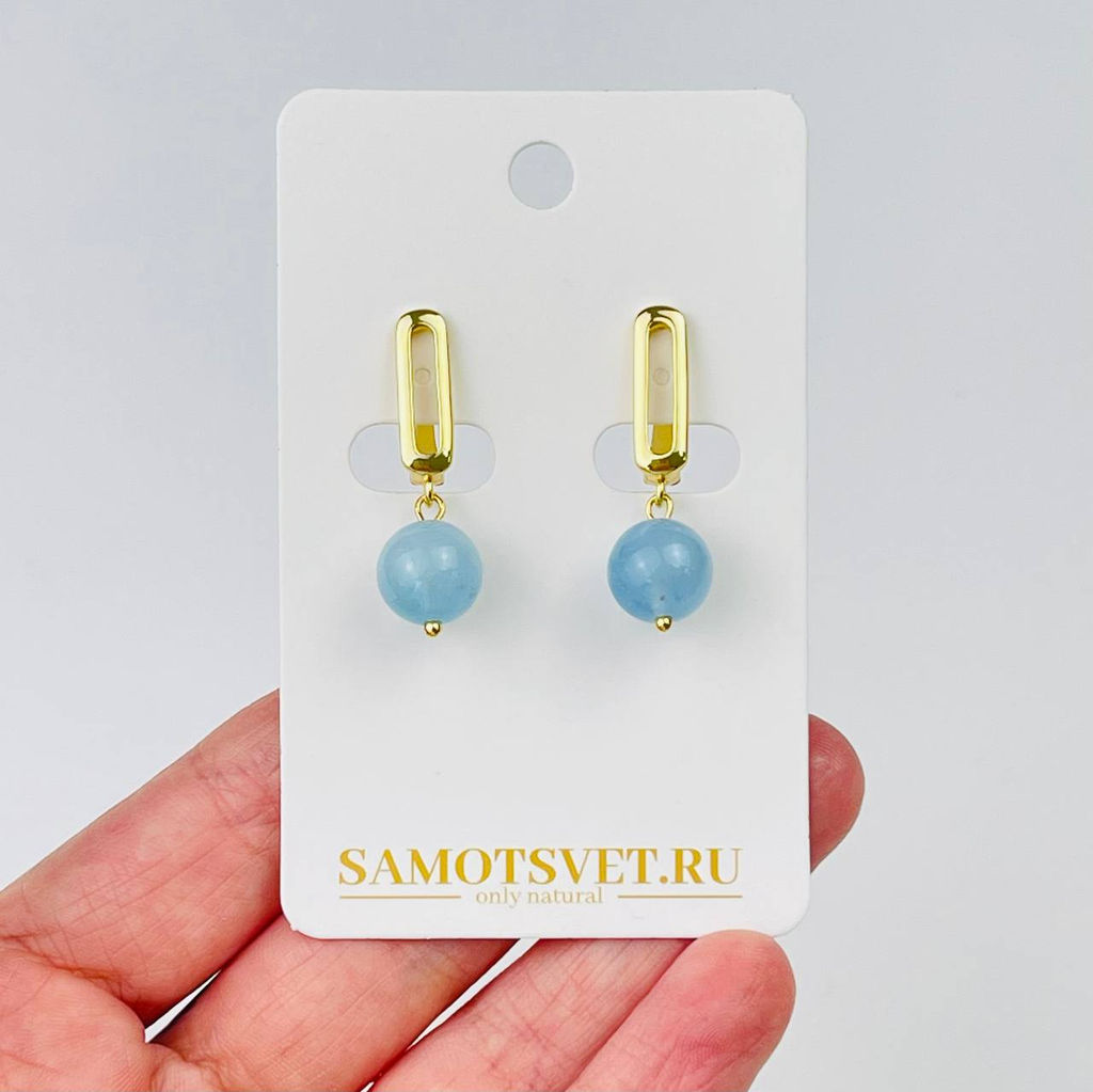 Серьги из Аквамарина
