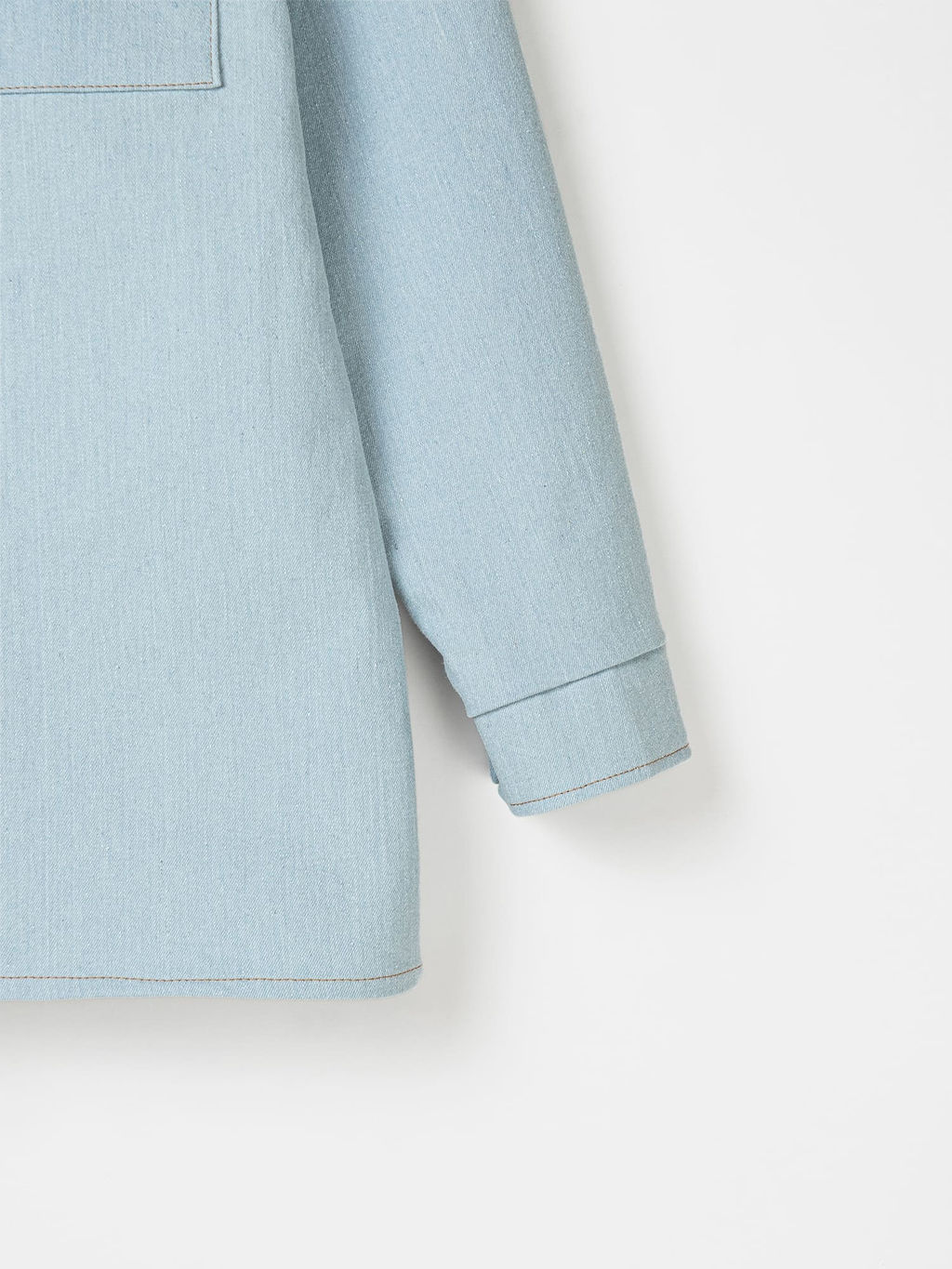 Рубашка джинсовая "Серо-голубой" 7+