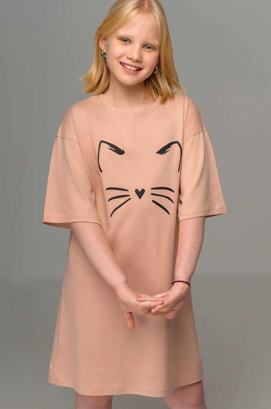 Туника оверсайз для девочки Happyfox