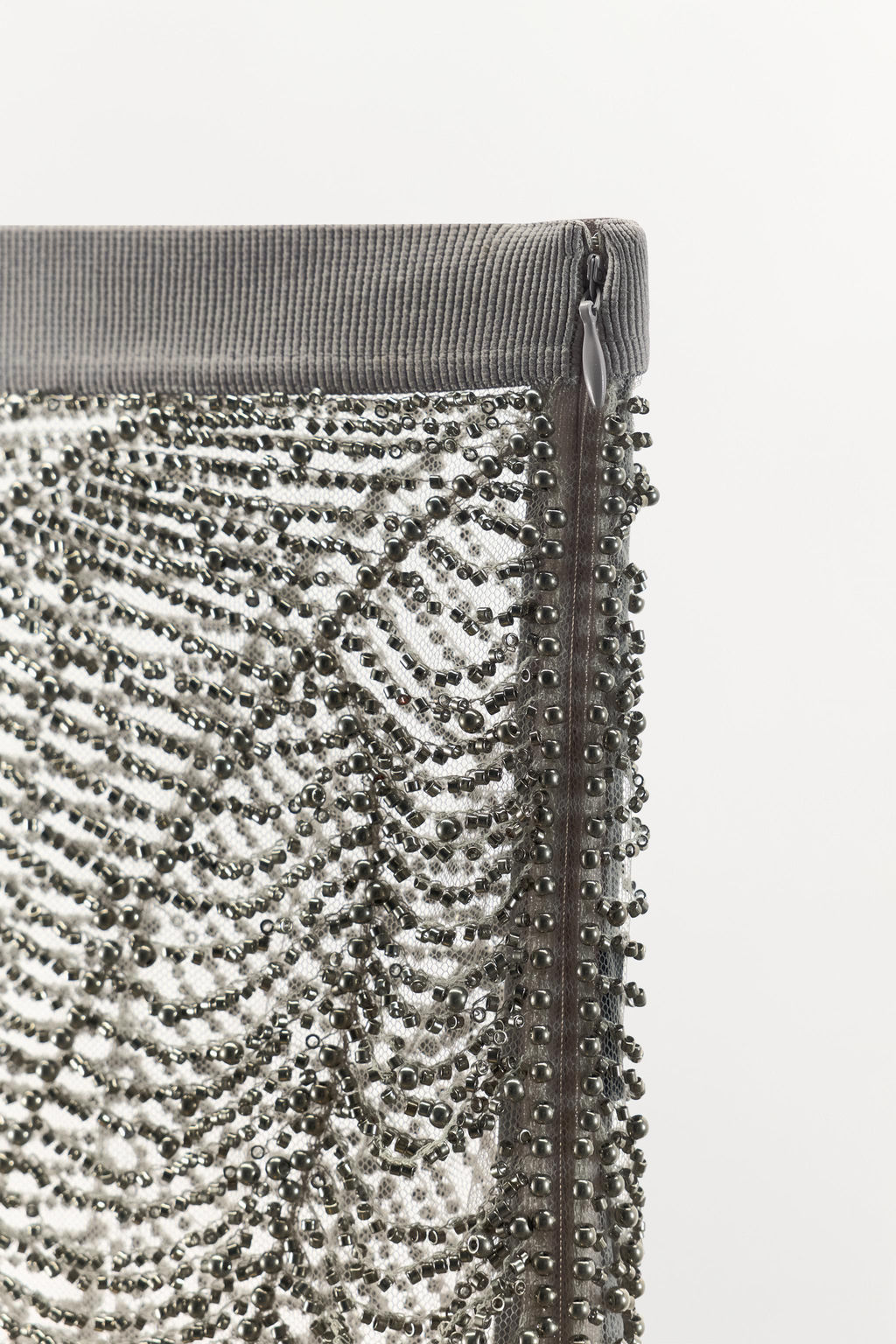 SEMI-SHEER BEADED SKIRT - Zara фото 6