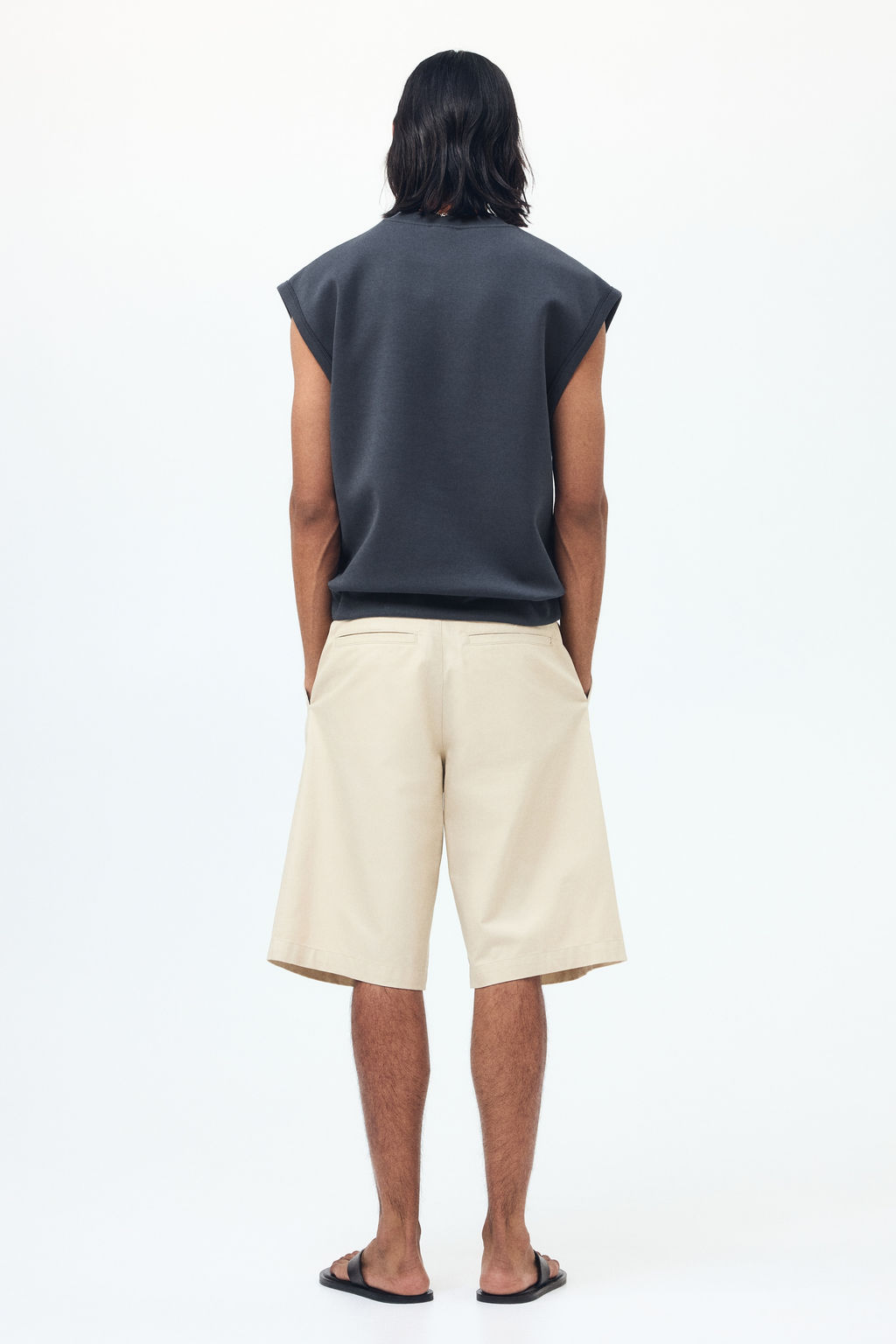 Camiseta sin mangas efecto neopreno Relaxed Fit - H&m фото 9
