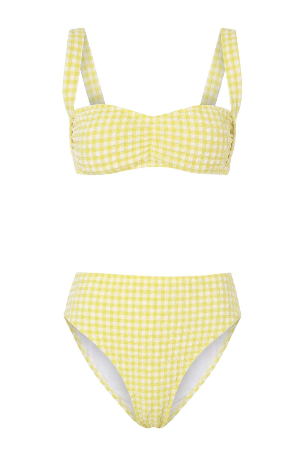 TRENDYOLMILLA Potikare Desenli Bralette Dokulu Regular Pretty Bikini Tak?m? TBESS25BT00036  фото 20
