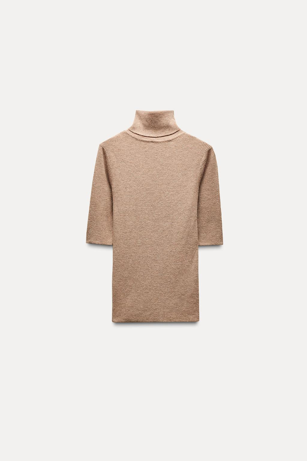 HIGH NECK KNIT TOP - Zara фото 12