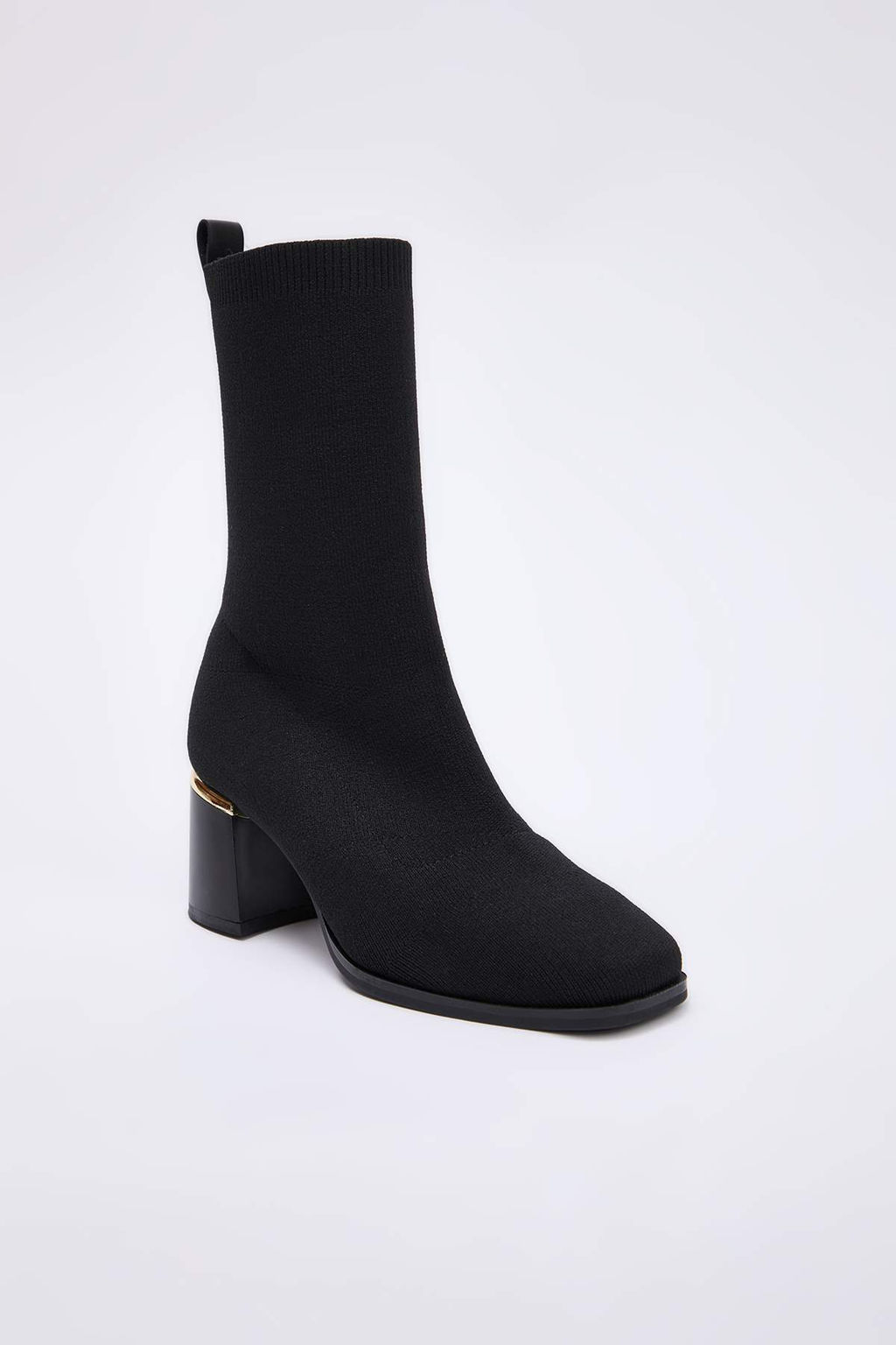 Siyah Kad?n Blok Topuklu Bot TAKAW26BO00120 - Trendyolmilla фото 5