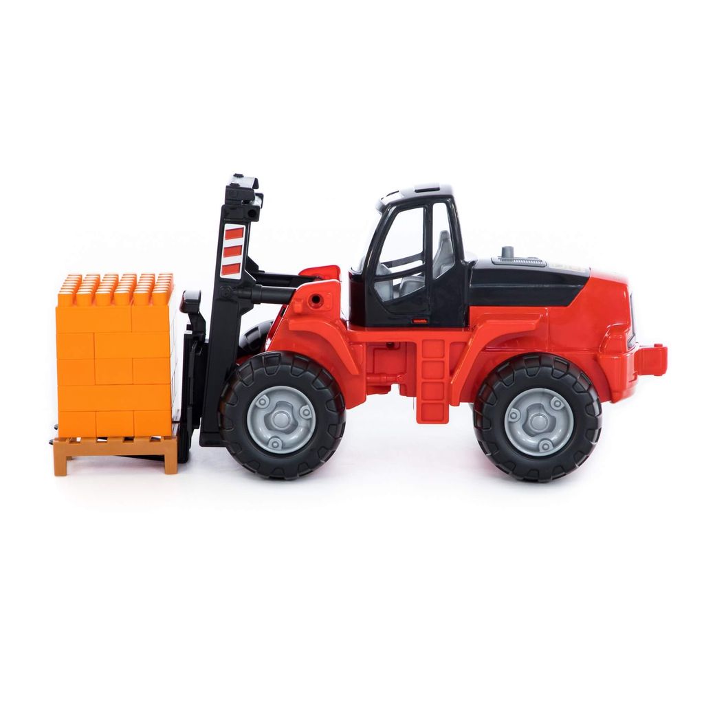 Автокар + конструктор Супер-Микс - 30 элементов на поддоне (в сеточке) - Полесье фото 2