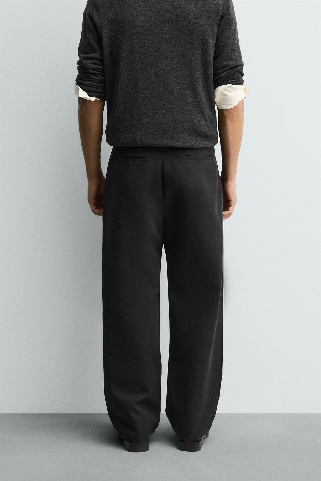 RELAXED BALLOON FIT PLEATED TROUSERS - Zara фото 3