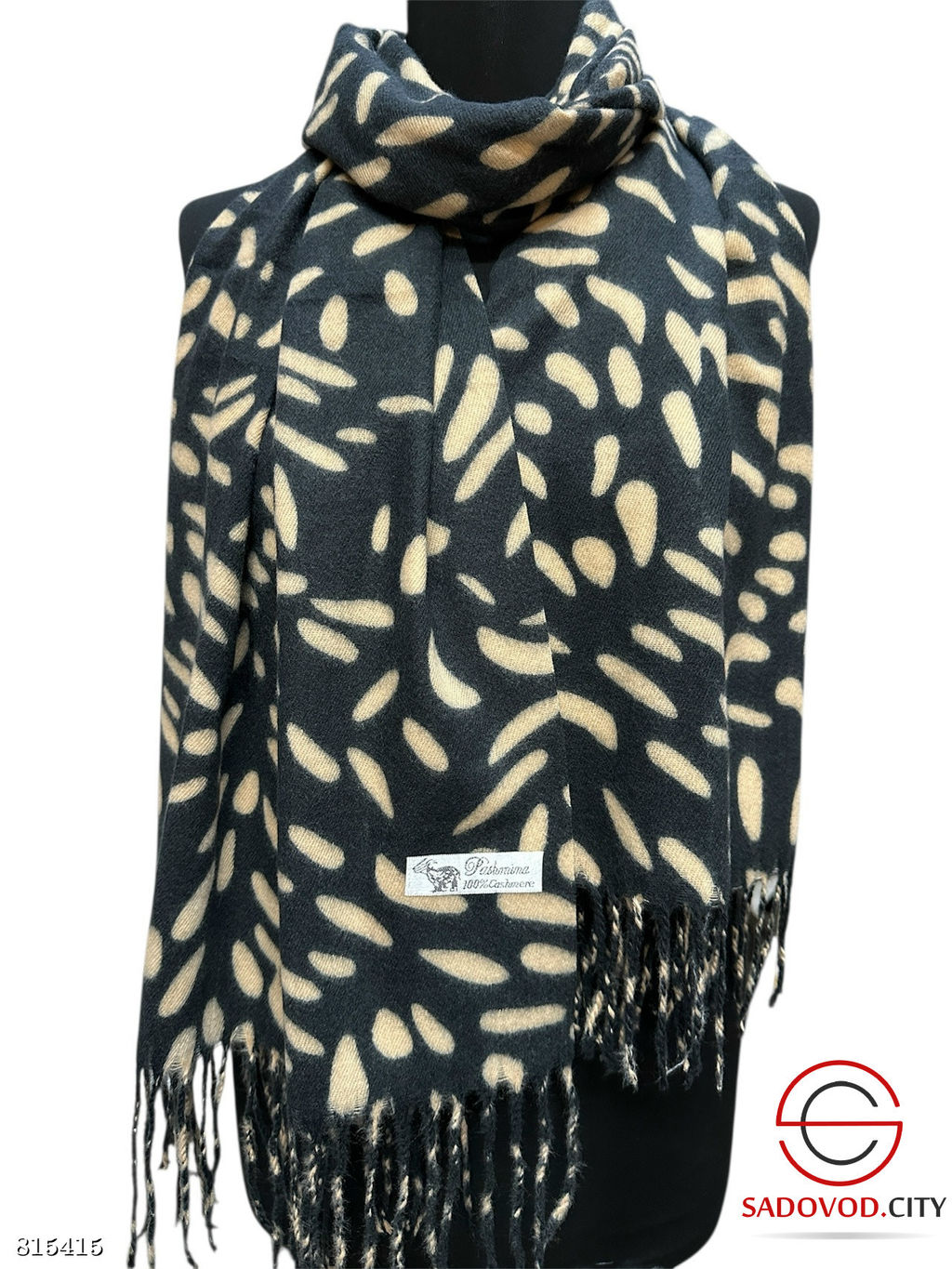 Палантин женский с принтом