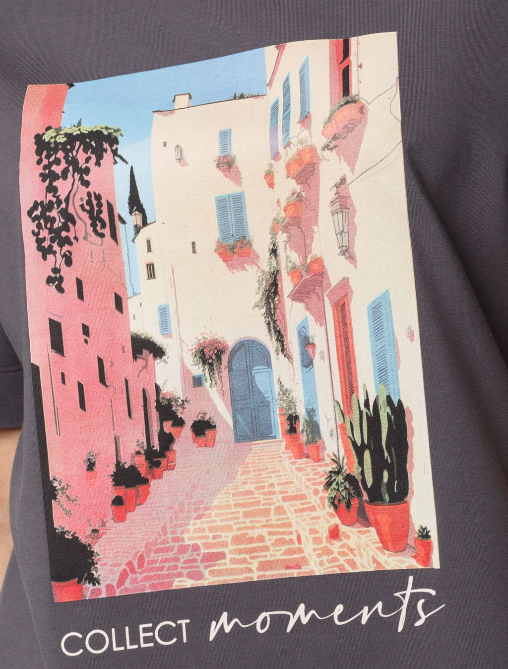 Удлиненная футболка over-size с авторским принтом - Vilatte фото 4